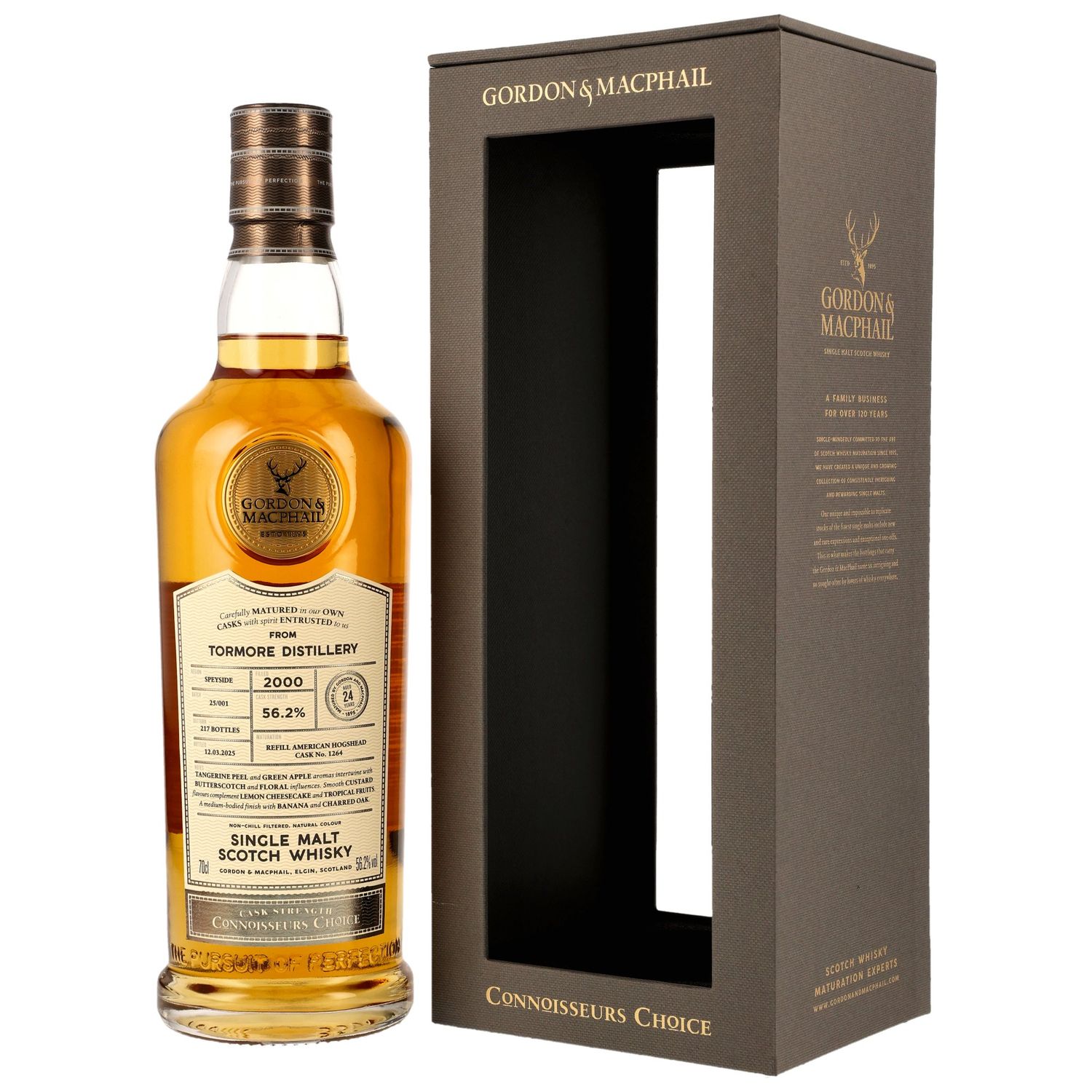 Tormore - 24 Jahre - 2000/2025 - G&M CC CS - Refill American Hogshead #1264 -56,2%