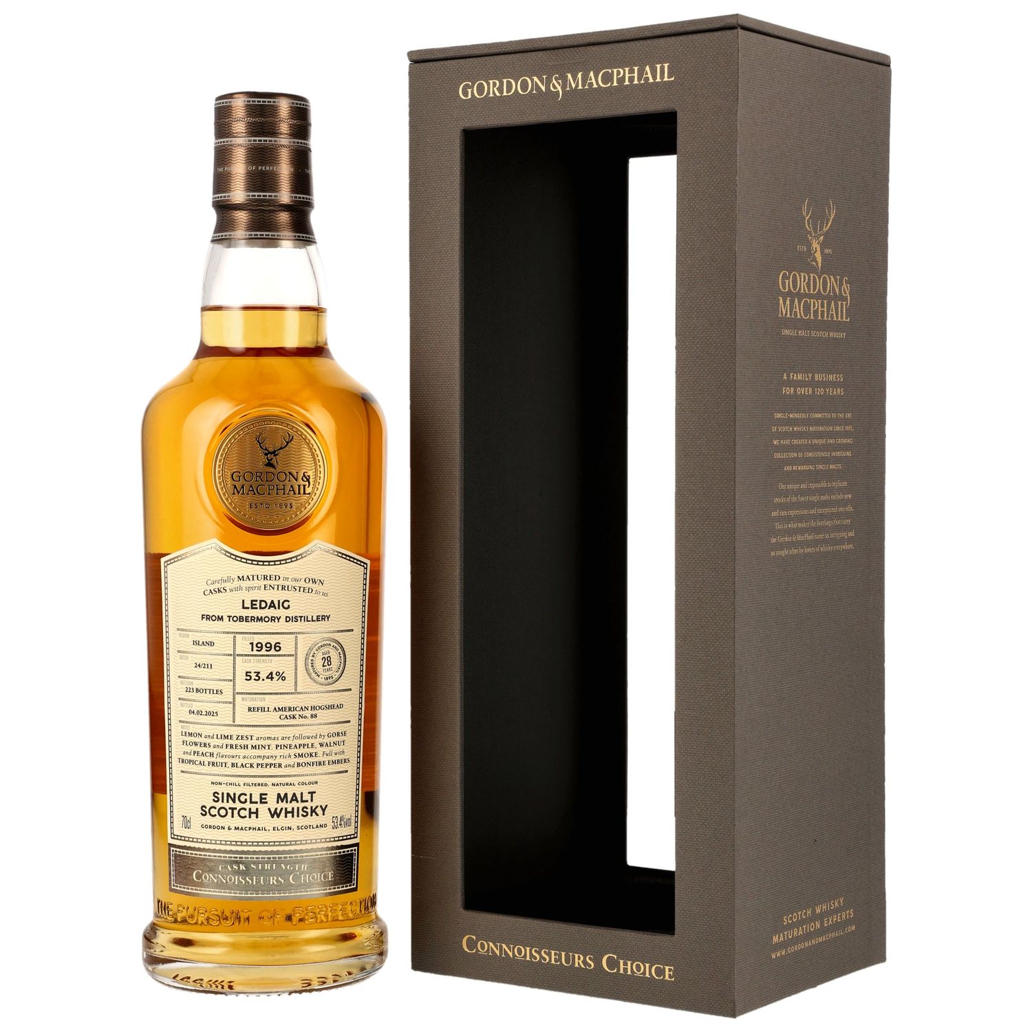 Ledaig -28 Jahre - 1996/2024 - G&M CC CS - Refill American Hogshead #88 - 53,4%