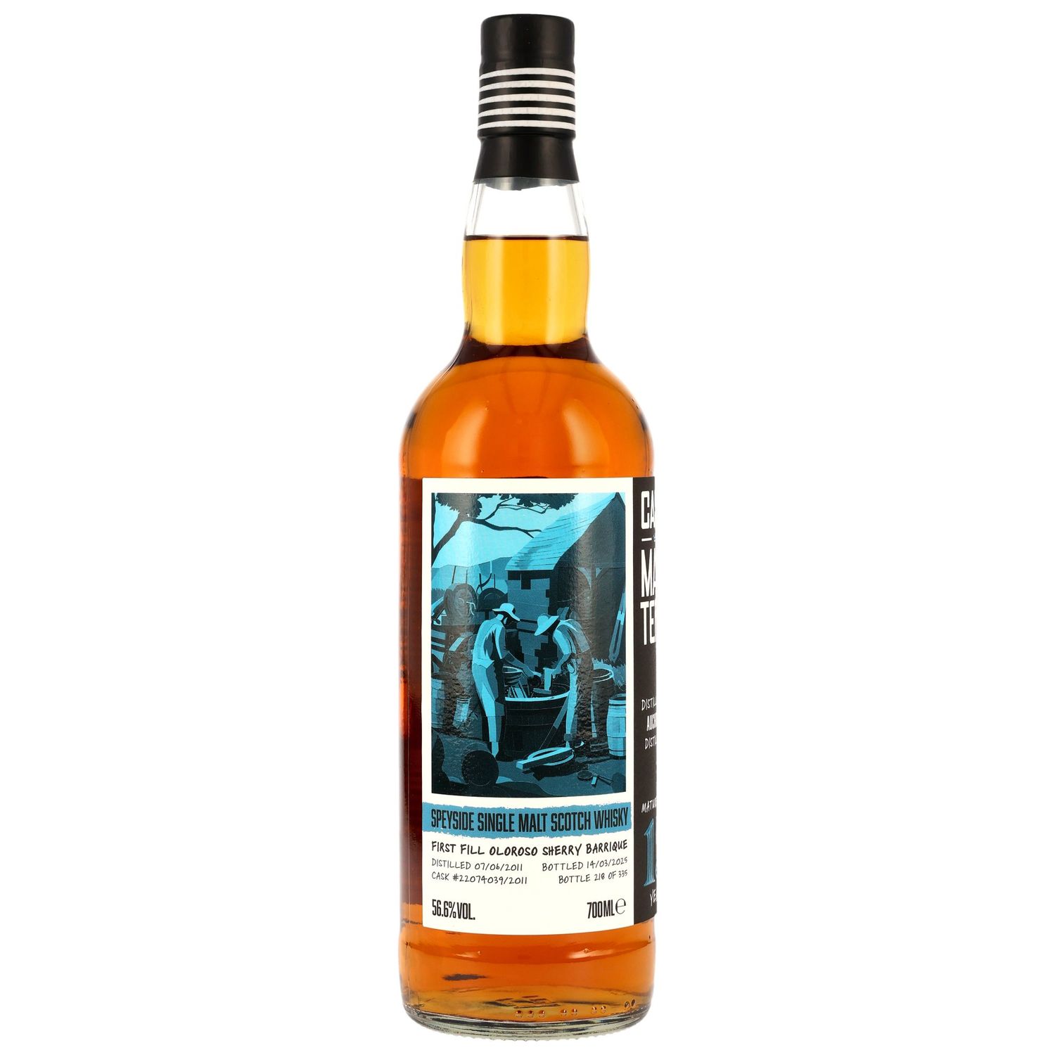 Auchroisk - 2011/2025 - 13 Jahre  - 1st Fill Oloroso Barrique #22074039/2011 - Cask Masters - Brave New Spirits - 56,6%