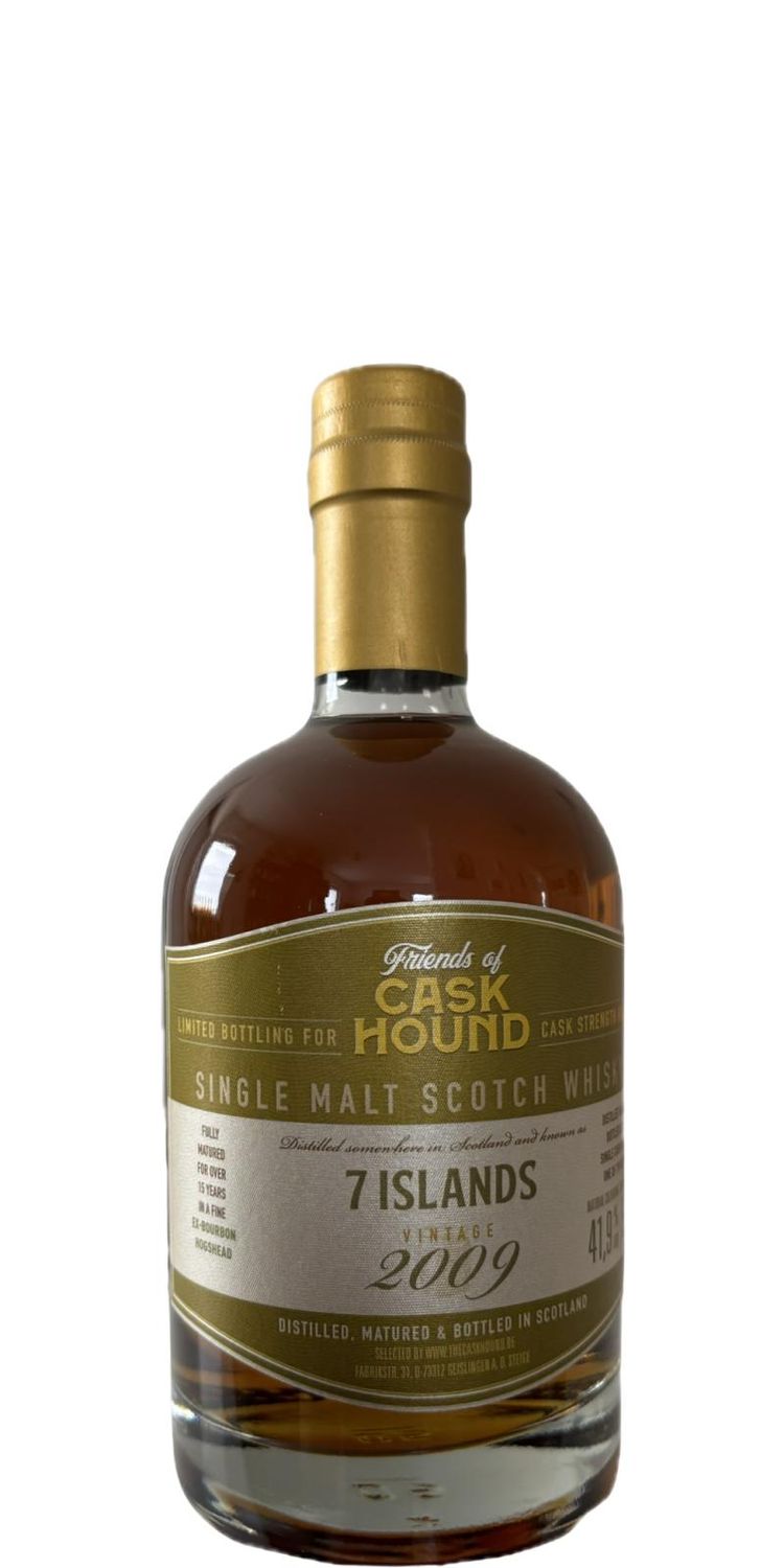 7 Islands - 2009/2025 - 15 Jahre - Bourbon Hogshead #10198 - 41,9%