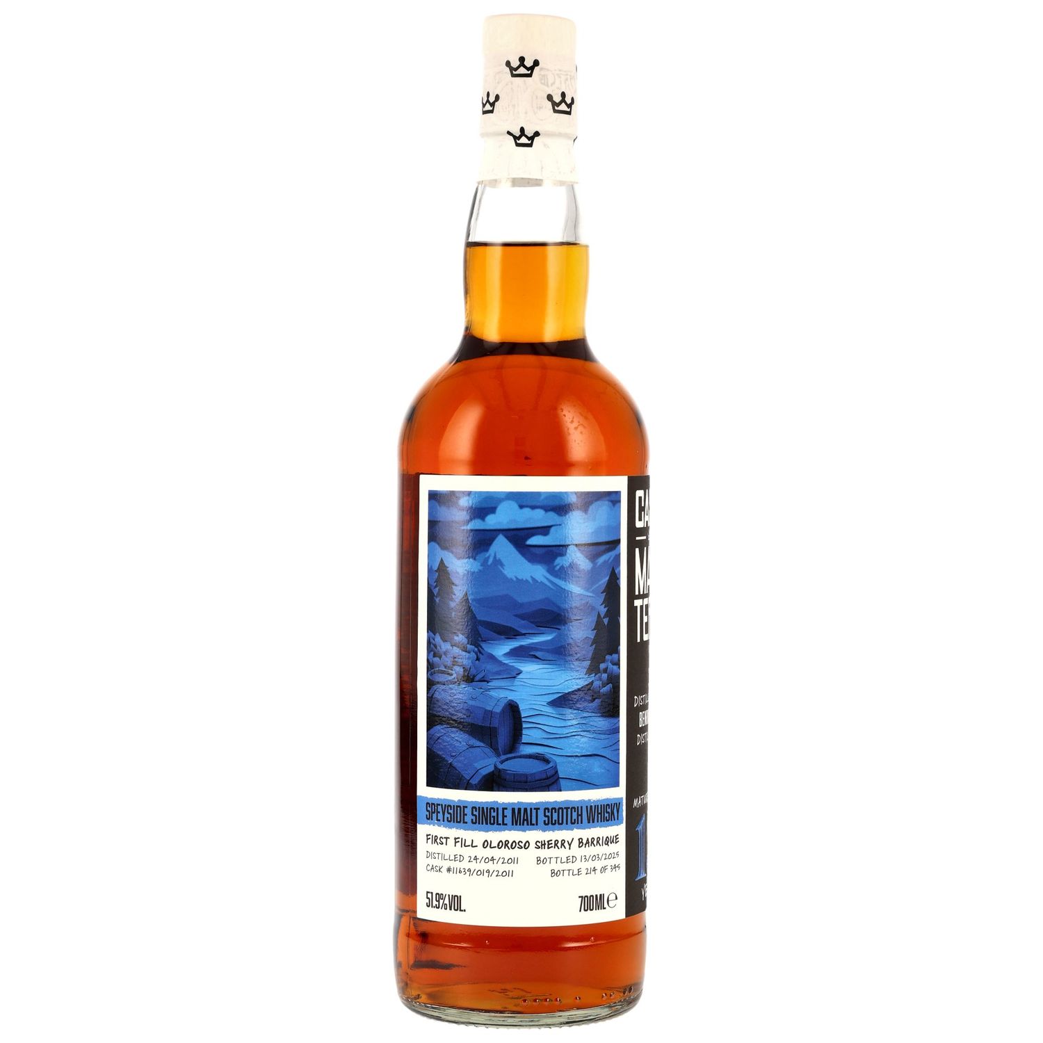 Benrinnes - 2011/2025 - 13 Jahre - 1st Fill Oloroso Barrique #11693/019/2011 - Cask Masters - Brave New Spirits - 51,9%