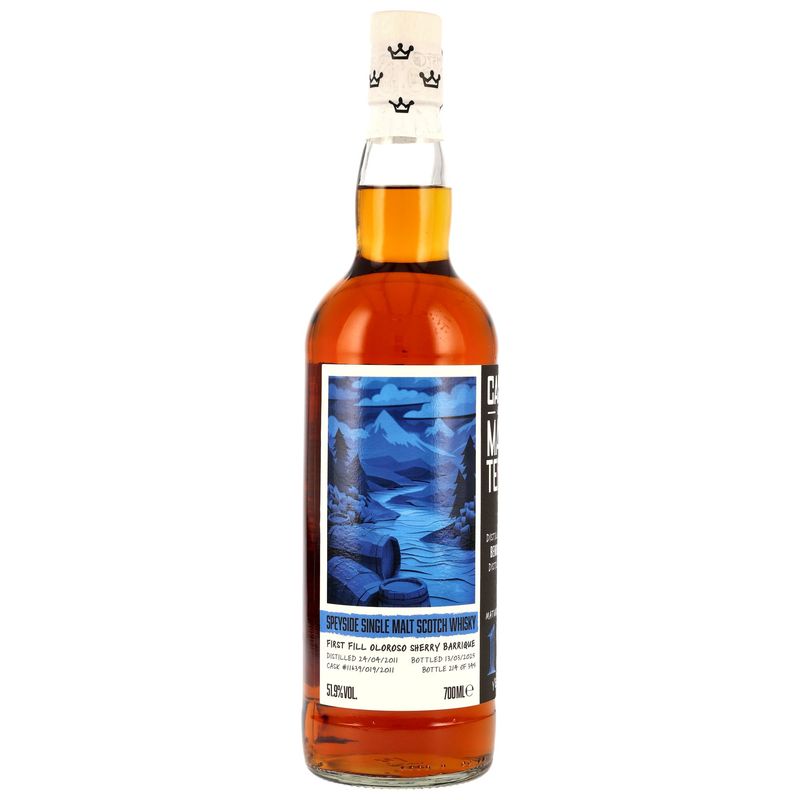 Benrinnes - 2011/2025 - 13 Jahre - 1st Fill Oloroso Barrique #11693/019/2011 - Cask Masters - Brave New Spirits - 51,9% Benrinnes - 2011/2025 - 13 Jahre - 1st Fill Oloroso Barrique #11693/019/2011 - Cask Masters - Brave New Spirits - 51,9%