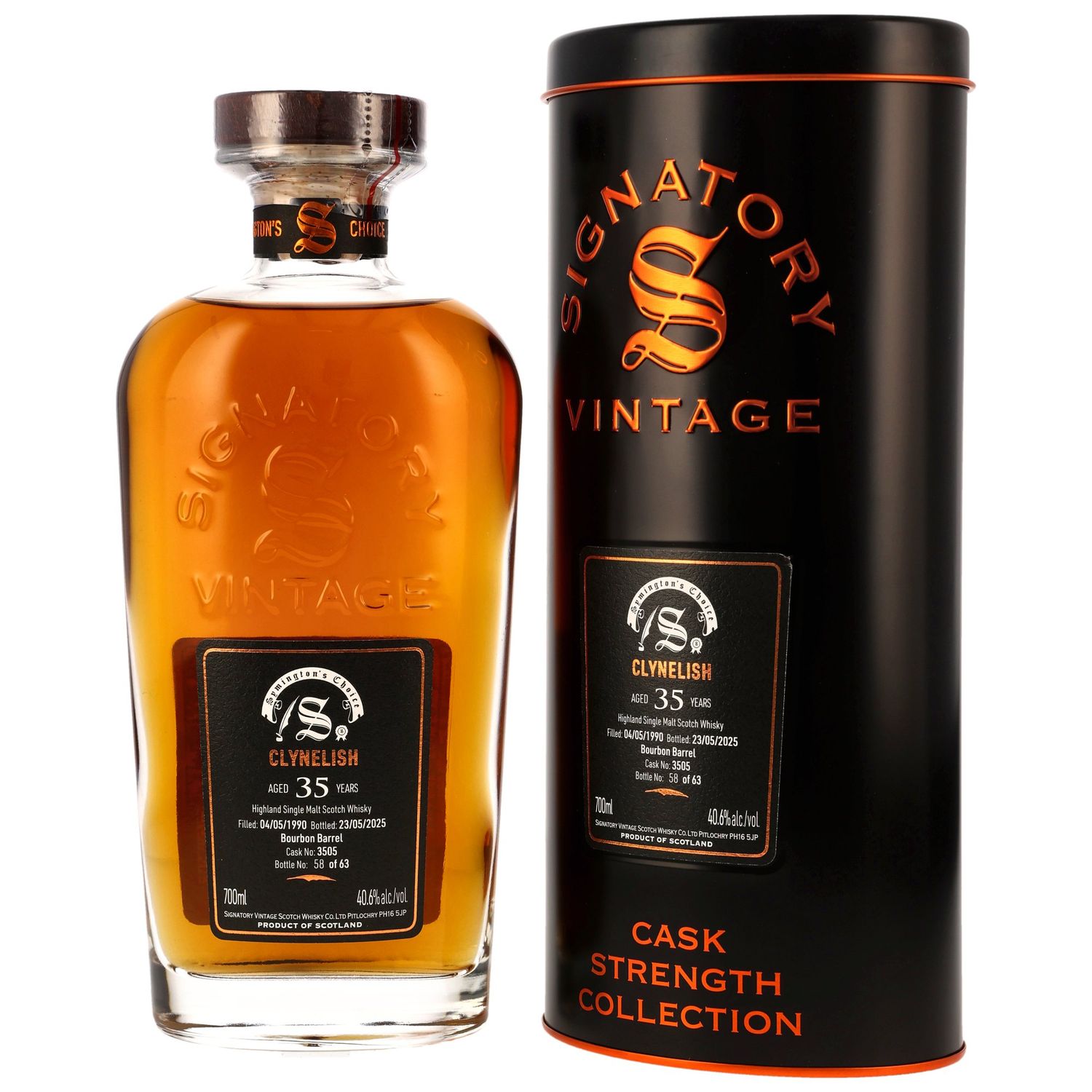 Clynelish - 1990/2025 - 35 Jahre - Bourbon Barrel #3507 - Signatory Symingtons Choice - 40,6%