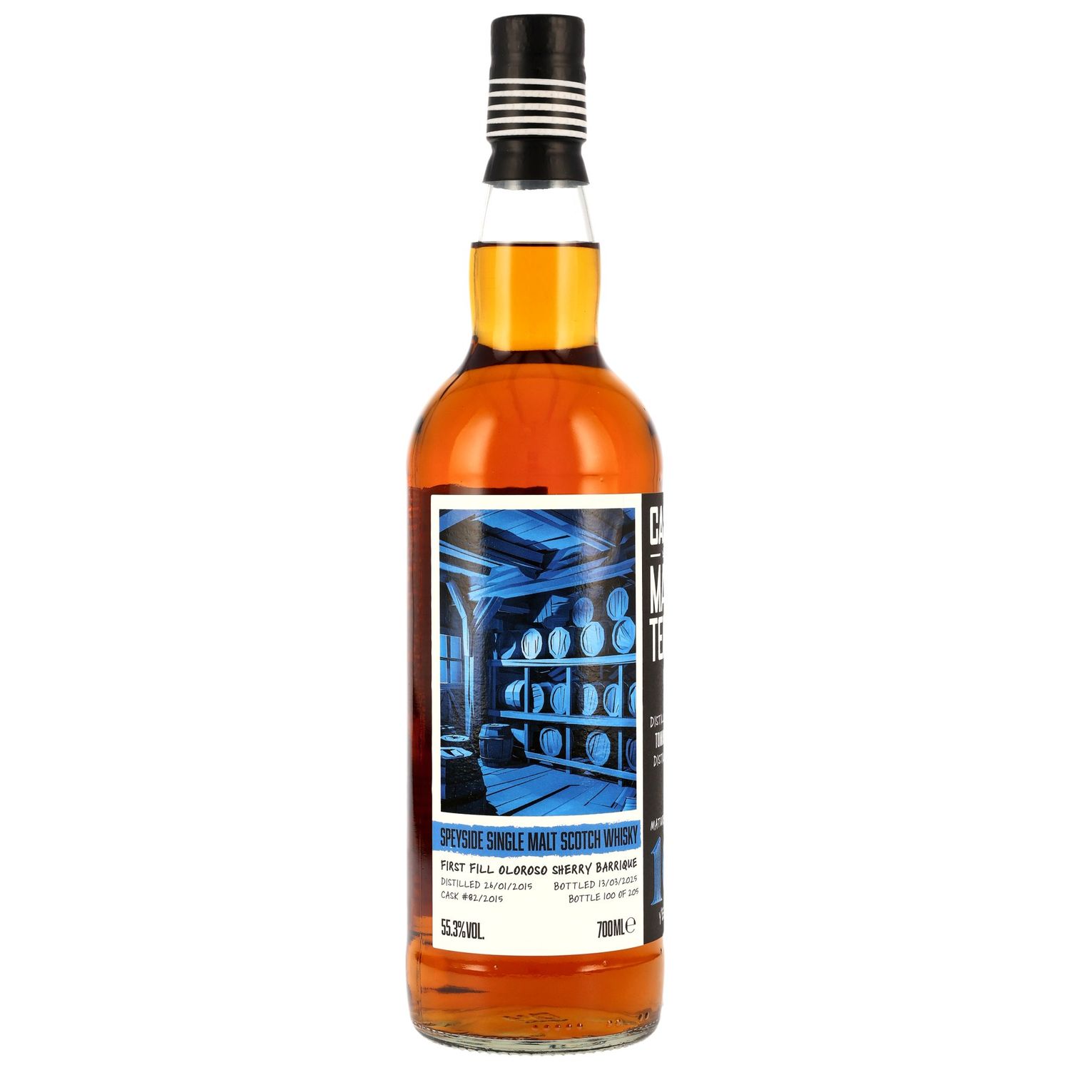 Tomintoul - 2015/2025 - 10 Jahre - 1st Fill Oloroso Sherry Cask #82/2015 - Cask Masters - Brave New Spirits - 55,3%