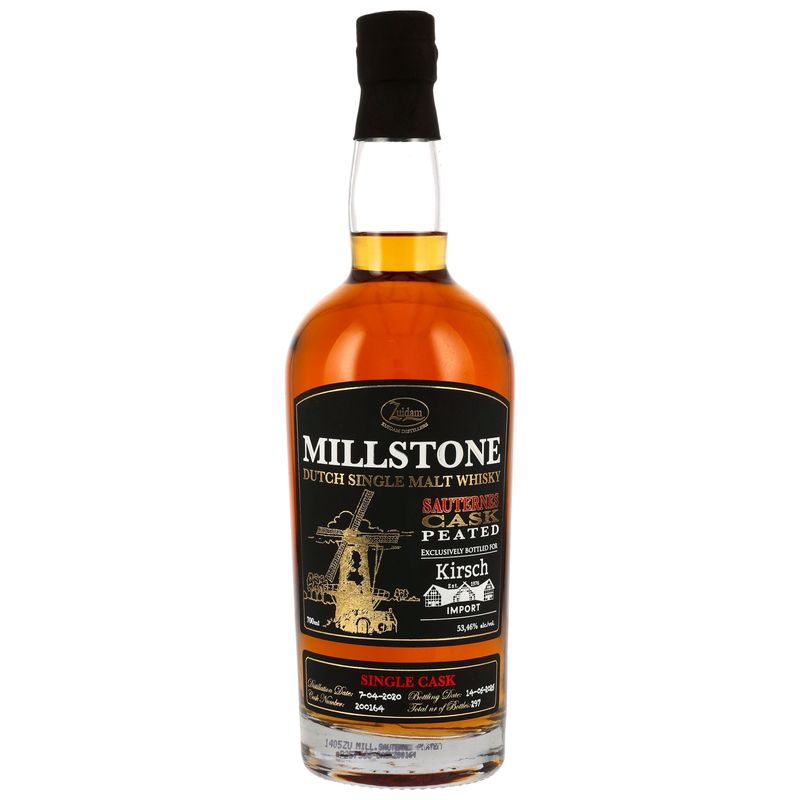 Millstone - 2020/2025 - 5 Jahre - Medium Peated Sauternes Cask #200164 - 53,46%