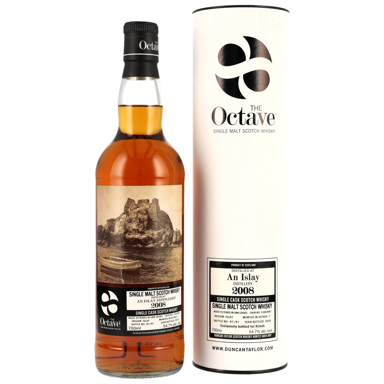 An Islay Distillery - 2008/2025 - 16 Jahre  - Sherry Octave #11844987 - Octave (Duncan Taylor) - Germany Exclusive - 54,7%