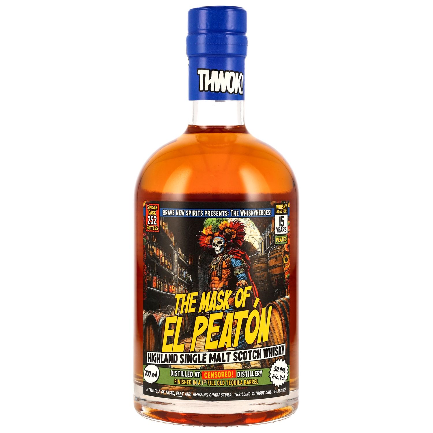 The Mask of El Peaton 15 y.o. – Peated - 1. Fill Tequila Finish - 50,9%