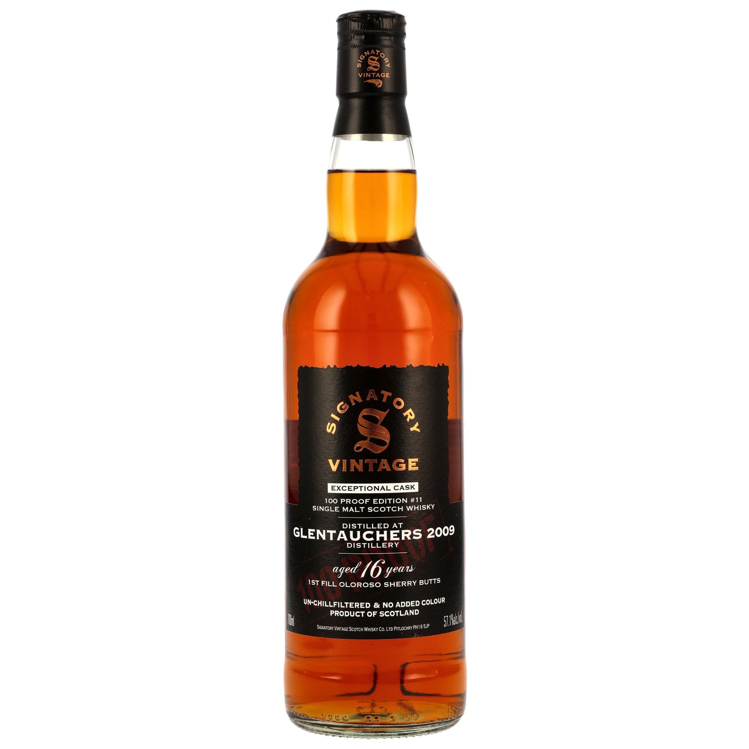 Glentauchers 2009/2025 - 16 Jahre - 1st Fill Oloroso Casks - Signatory 100 PROOF Exceptional Cask Edition #11 - 57,1%