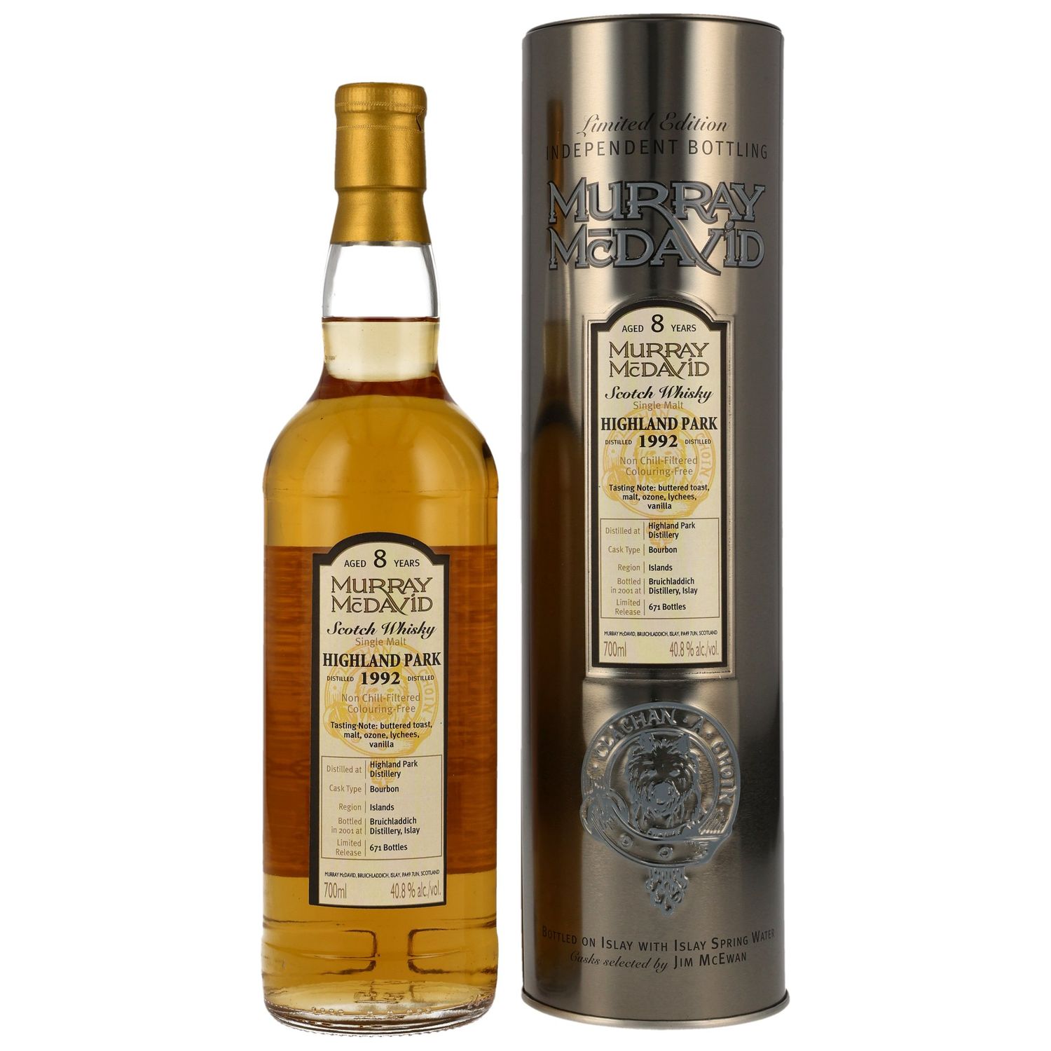 Highland Park 1992/2001 - 8 Jahre - Bourbon Cask - Murray McDavid - 40,8%