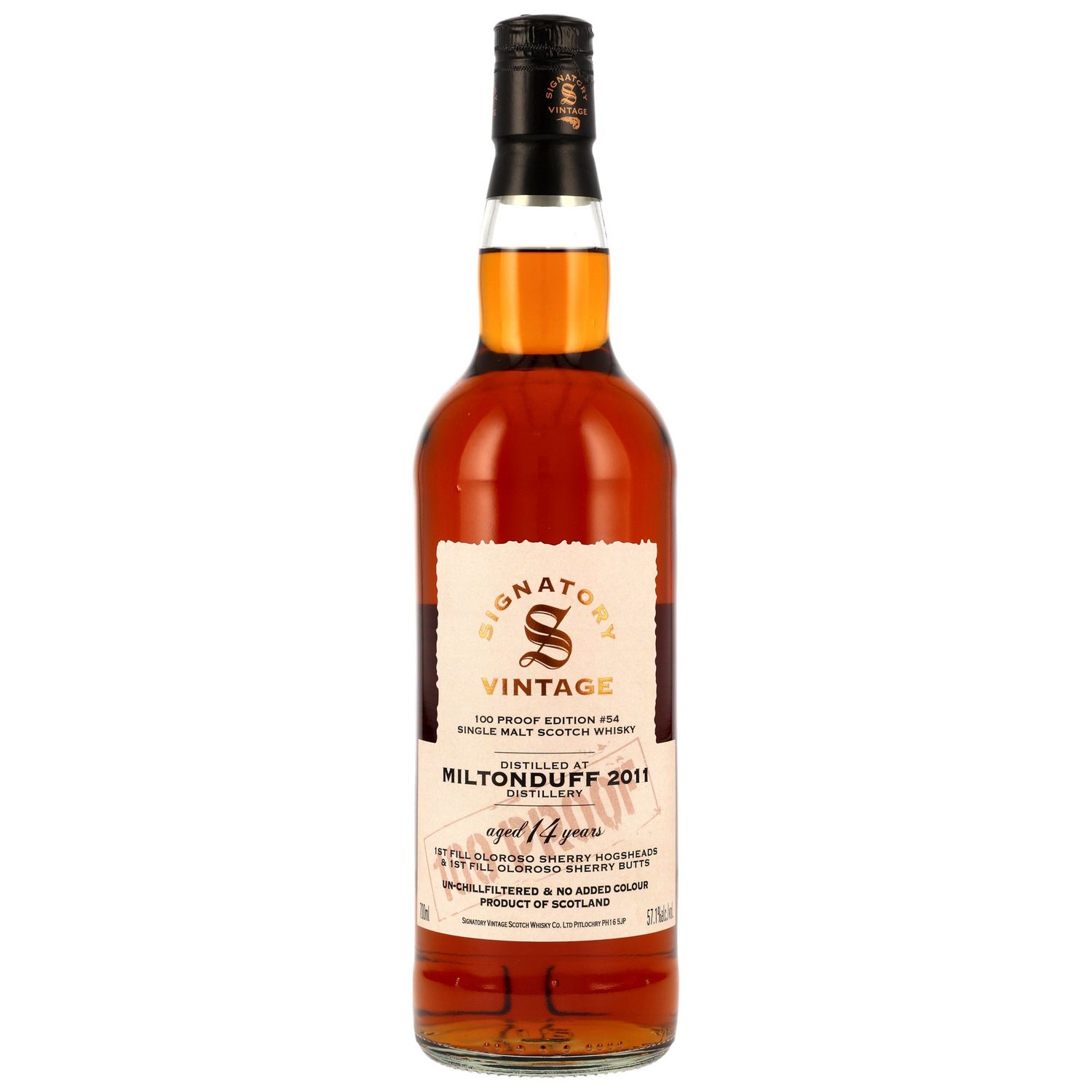 Miltonduff - 2011 – 14 Jahre - 100% Proof 57,1% - #54