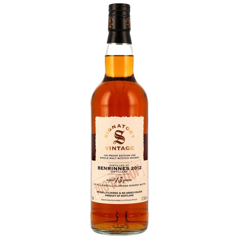 Benrinnes - 13 Jahre - 2012/2025 - SV 100% #56 - 57,1% - 1. Fill Sherry Butts & Refill