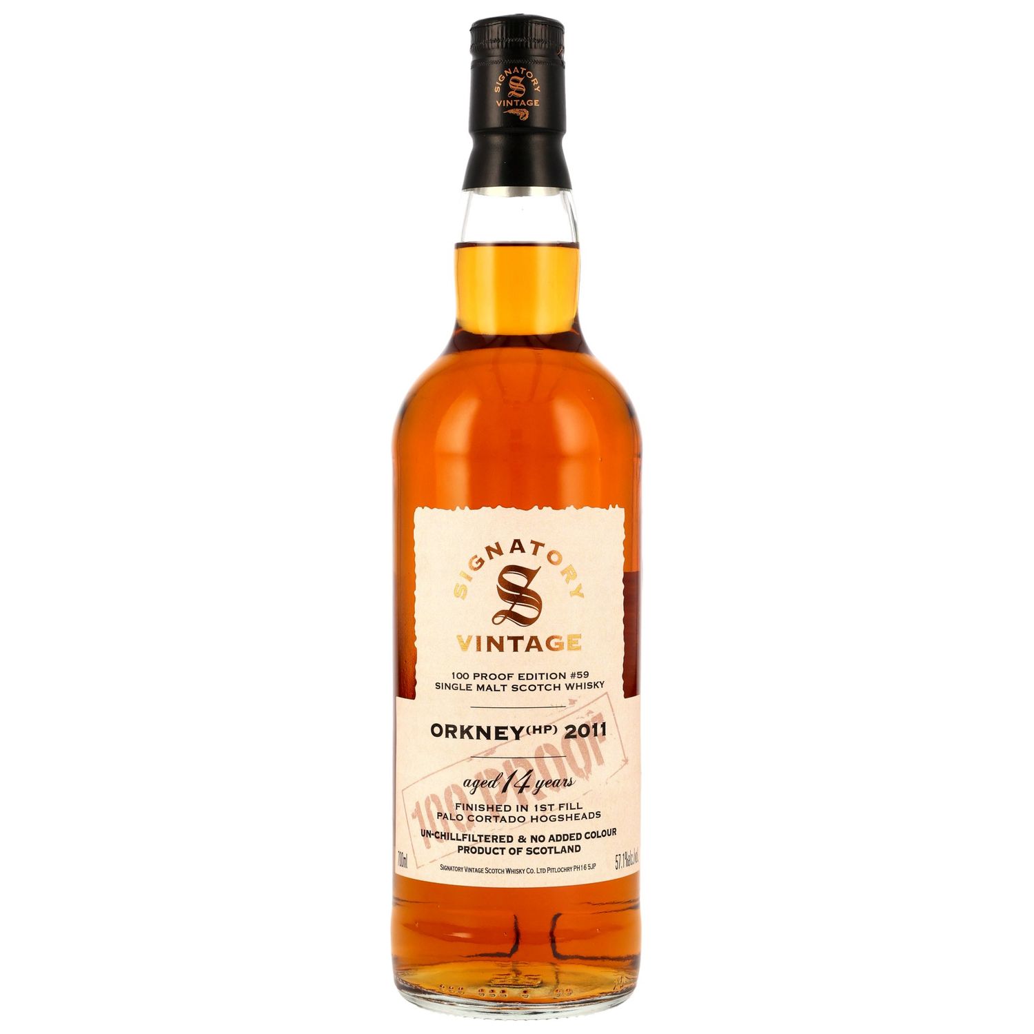 Orkney (HP) 2011/2025 – 14 Jahre - Signatory 100% #59 -1 Fill Palo Cortado Hogshead Finish -  57,1%