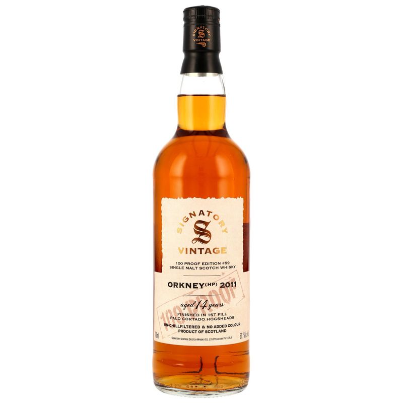 Orkney (HP) 2011/2025 – 14 Jahre - Signatory 100% #59 -1 Fill Palo Cortado Hogshead Finish - 57,1% Orkney (HP) 2011/2025 – 14 Jahre - Signatory 100% #59 -1 Fill Palo Cortado Hogshead Finish - 57,1%