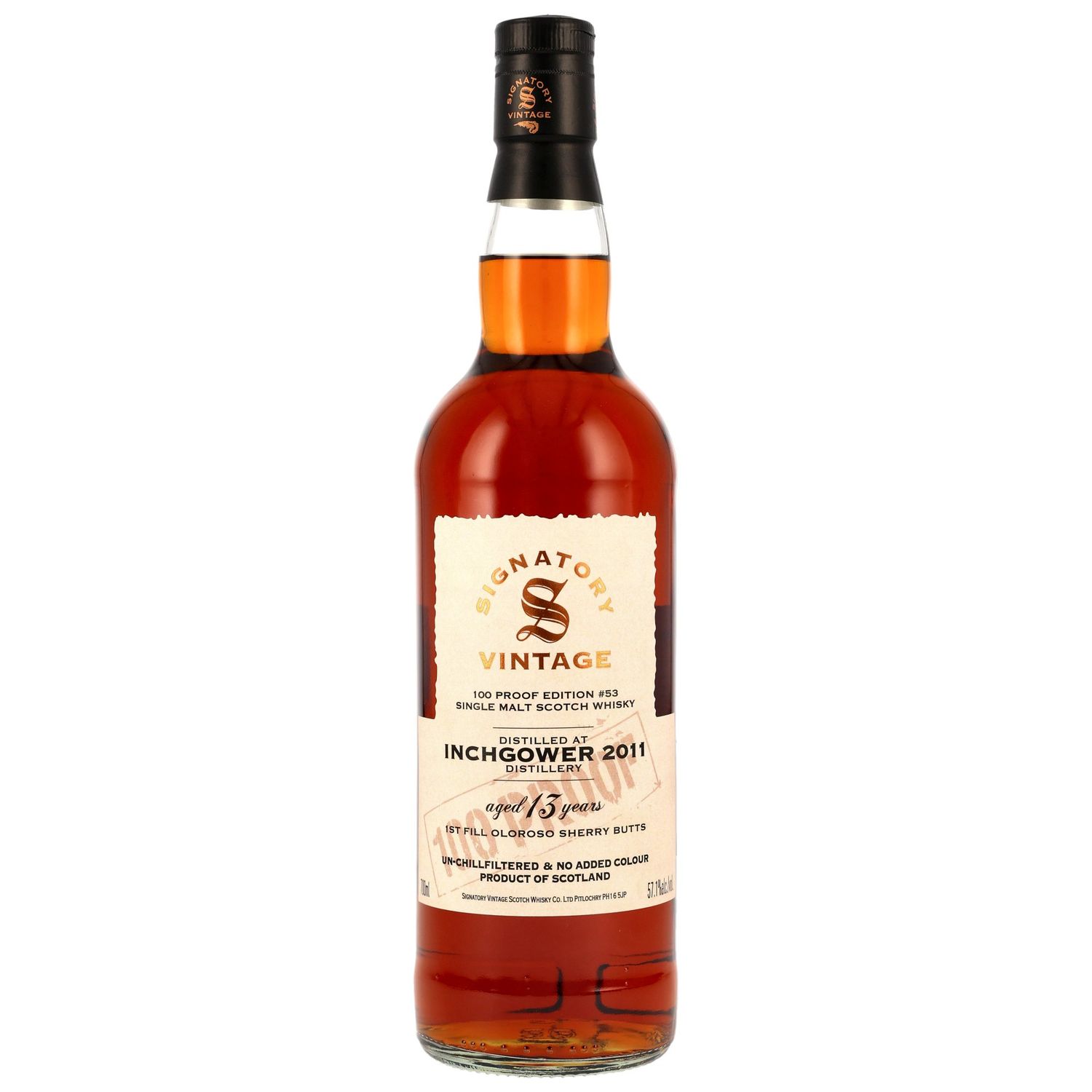 Inchgower 13 Jahre - 2011/2025 - SV 100% Proof # 53 - 1. Fill Oloroso Butts