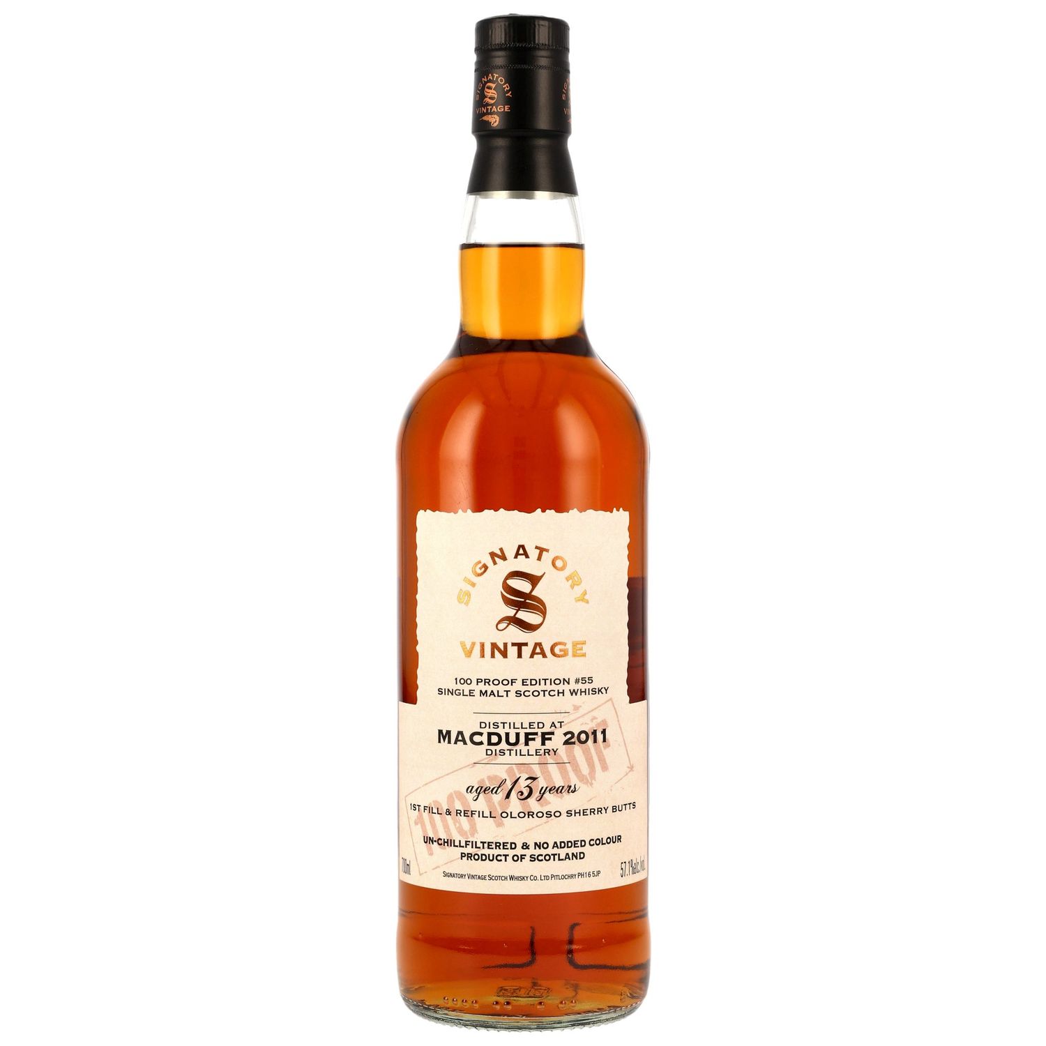 Macduff - 13 Jahre - 2007 - SV 100% #55 - 1. Fill & Refill Oloroso Casks - 57,1%