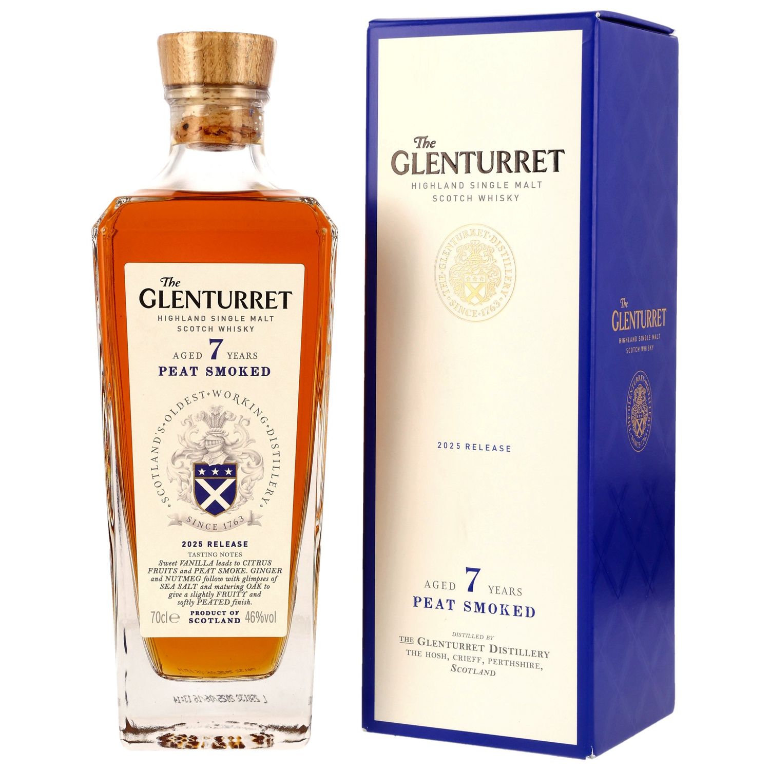 Glenturret 7 Jahre - Peat Smoked - 2025 Release - 46%