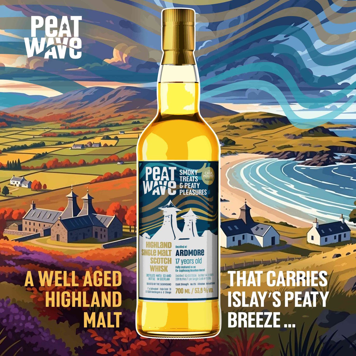 Peatwave Ardmore - 17 Jahre - Ex. Laphroaig Barrel - 53,8%