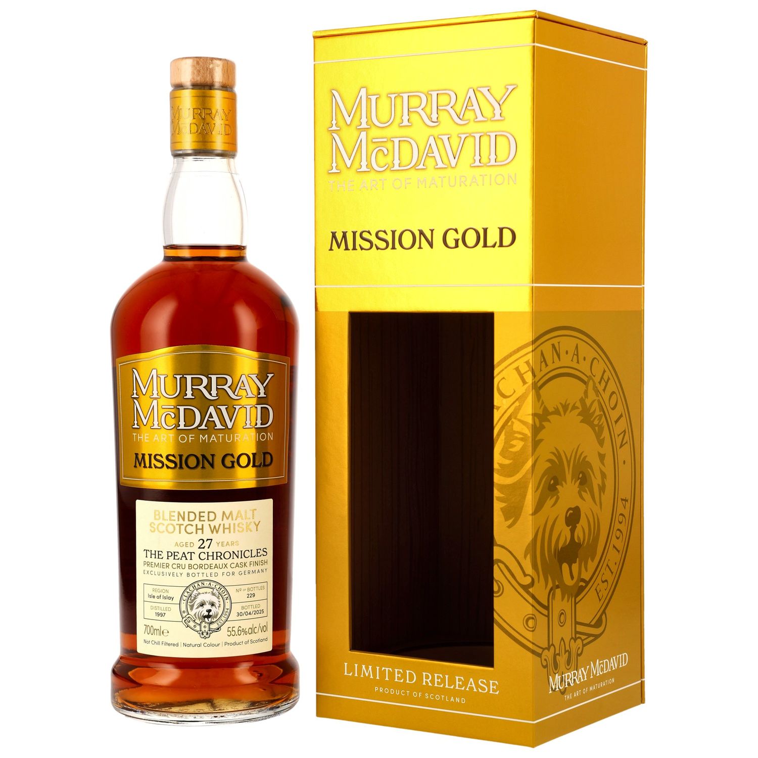 The Peat Chronicles 1997/2025 – 27 Jahre - Peated Bordaux Finish #1908041 - 55,6% Murray McDavid Islay Blended Malt Scotch Whisky
