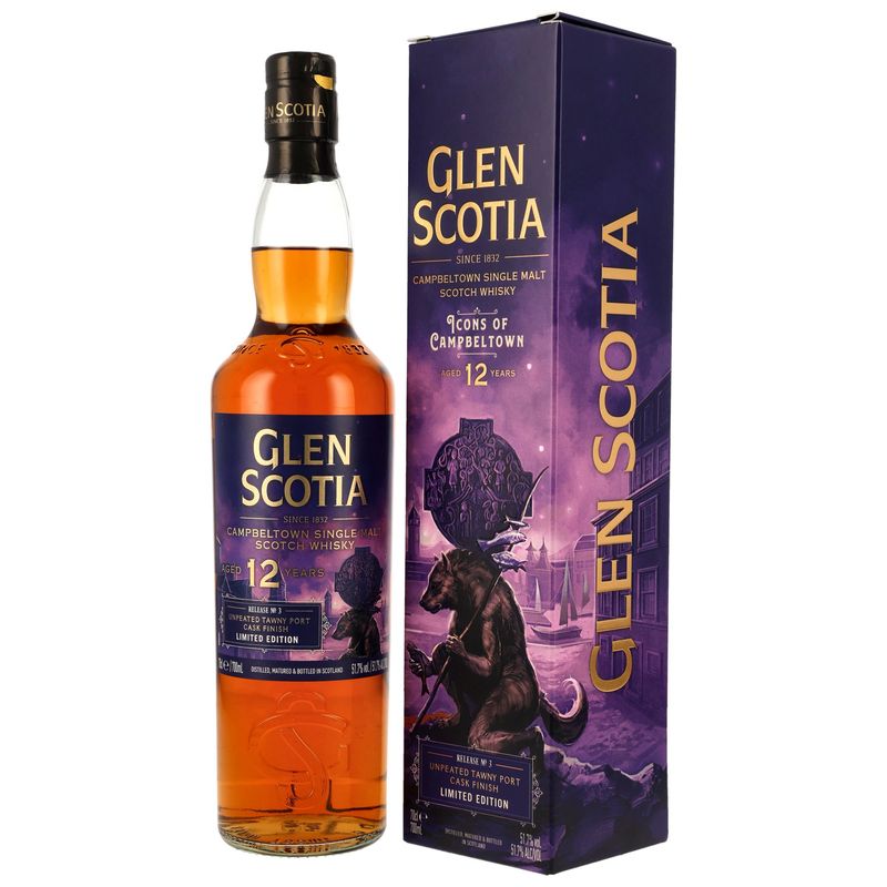 Glen Scotia - 12 Jahre - Tawny Port Cask Finish - Icons of Campbeltown Release No.3 - 51,7% Glen Scotia - 12 Jahre - Tawny Port Cask Finish - Icons of Campbeltown Release No.3 - 51,7%