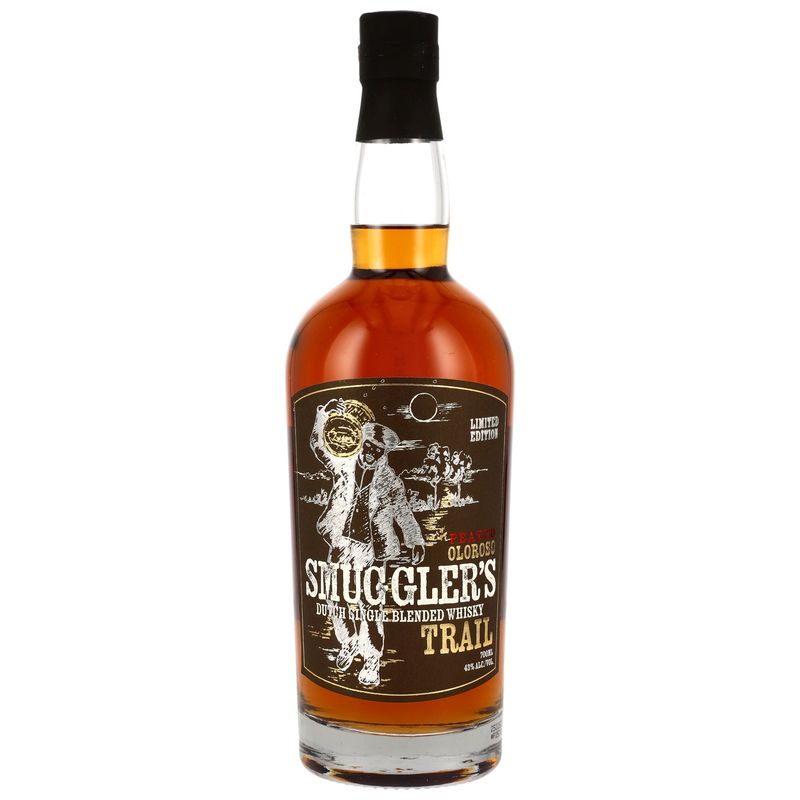 Zuidam Smugglers Trail Peated Oloroso Sherry Cask - Dutch Single Blended Whisky - 43% Zuidam Smugglers Trail Peated Oloroso Sherry Cask - Dutch Single Blended Whisky - 43%