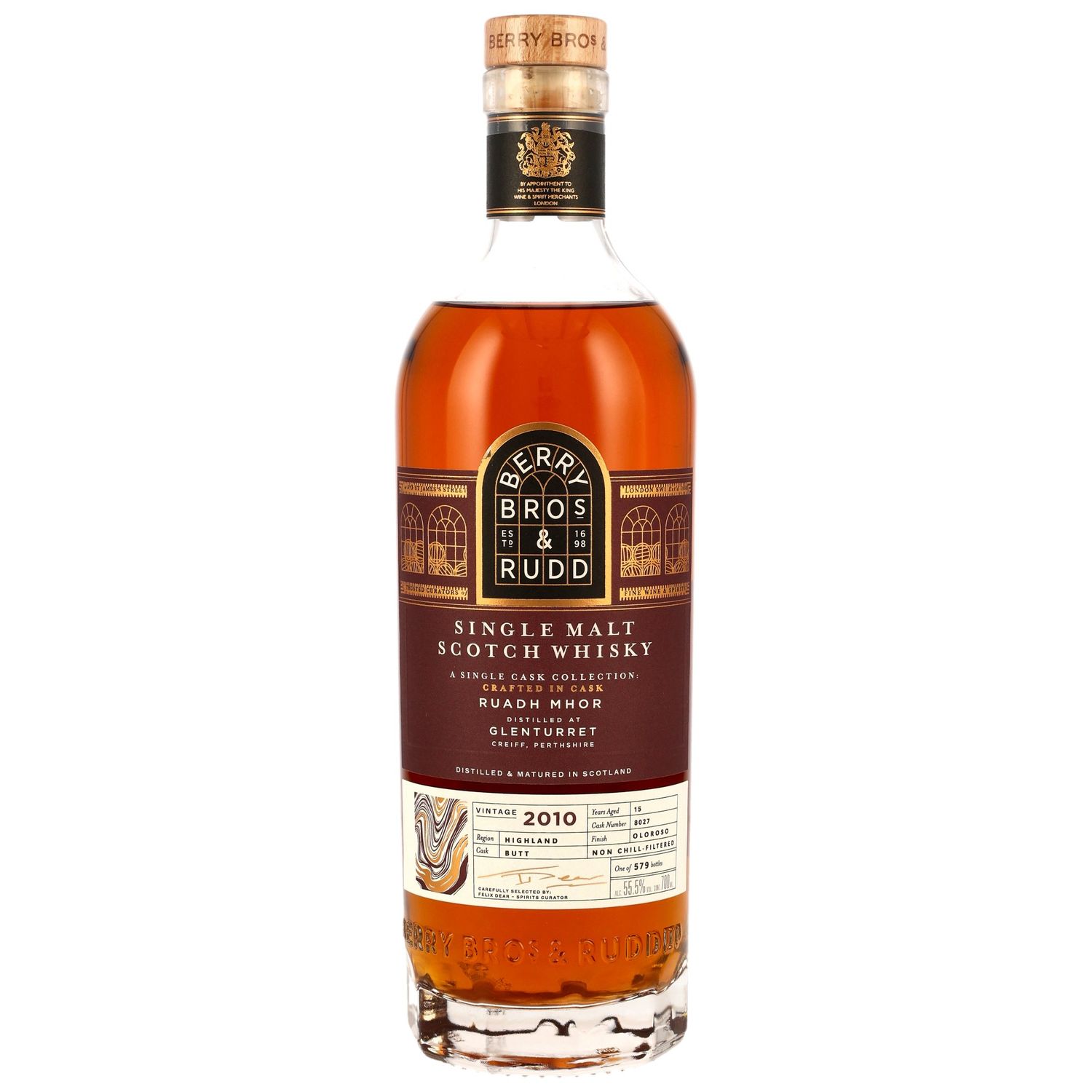 Ruadh Mhor (Glenturret) - 2010/2025 - 15 Jahre - Oloroso Sherry Cask Finish #8027 (Berry Bros & Rudd) - 55,5%