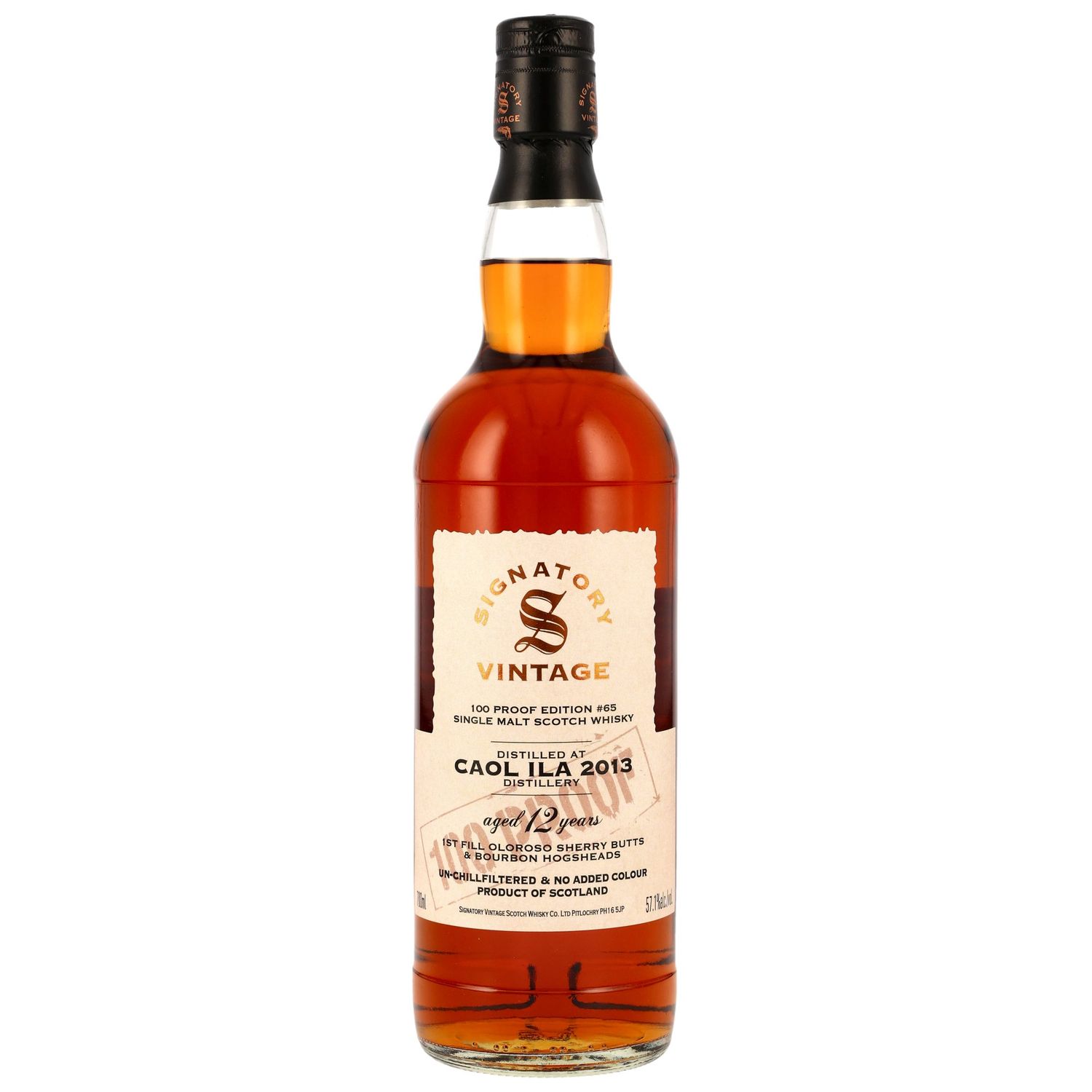 Caol Ila - 12 Jahre - 2013 /2025 - 100 Proof #65 - 57,1% - 1. Fill Oloroso & Bourbon Hogshead Caol Ila - 12 Jahre - 2013 /2025 - 100 Proof #65 - 57,1% - 1. Fill Oloroso & Bourbon Hogshead