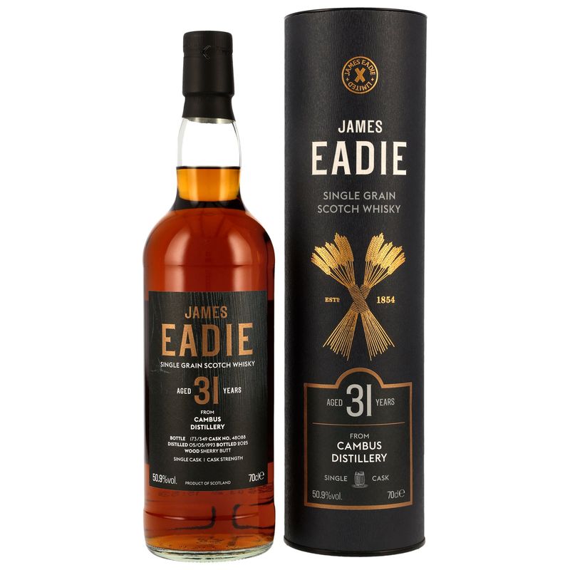 Cambus 1993/2025 - 31 Jahre - Sherry Butt #48088 - 50,9% - James Eadie Cambus 1993/2025 - 31 Jahre - Sherry Butt #48088 - 50,9% - James Eadie