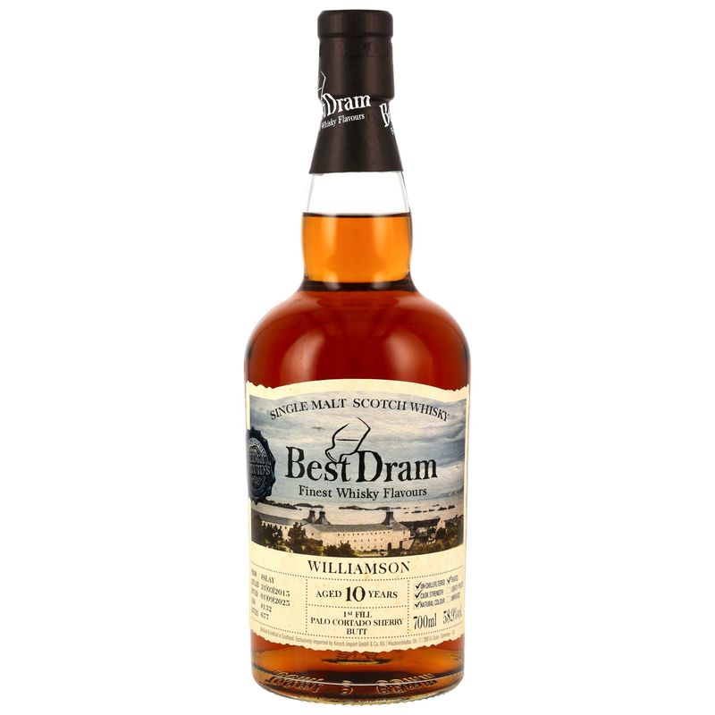 Williamson - 10 Jahre - 2015/2025 - Best Dram - 1. Fill Palo Cortado # 132 - 58,9% Williamson - 10 Jahre - 2015/2025 - Best Dram - 1. Fill Palo Cortado # 132 - 58,9%