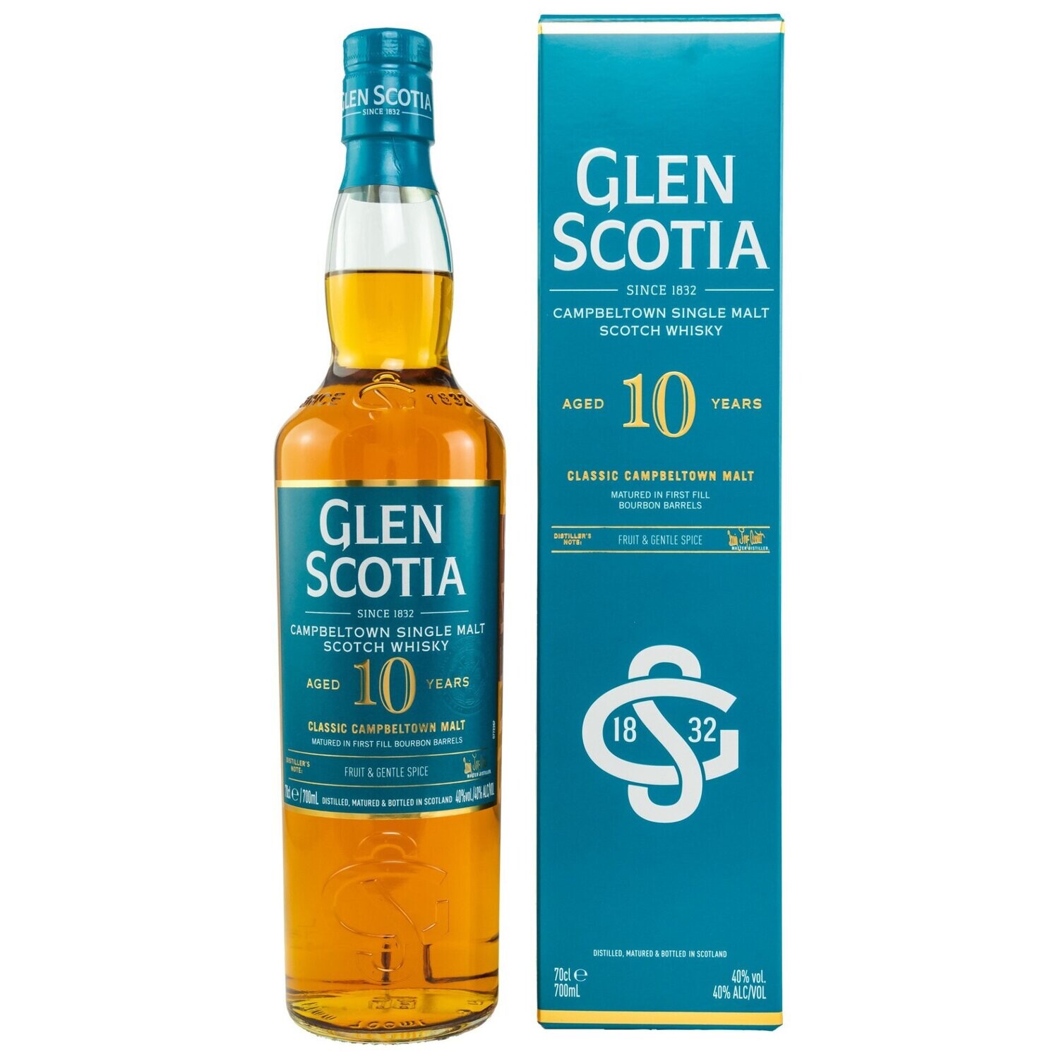 Glen Scotia 10 Jahre - Unpeated - Campbeltown - 40%