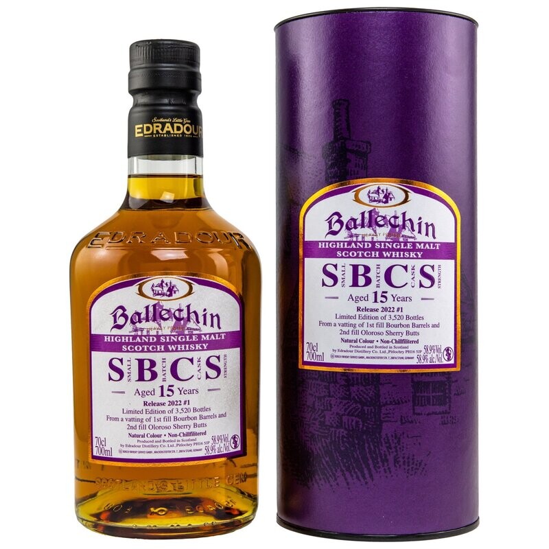Ballechin - 15 Jahre - SBCS Batch 2022/#1 - 58,9% Ballechin - 15 Jahre - SBCS Batch 2022/#1 - 58,9%