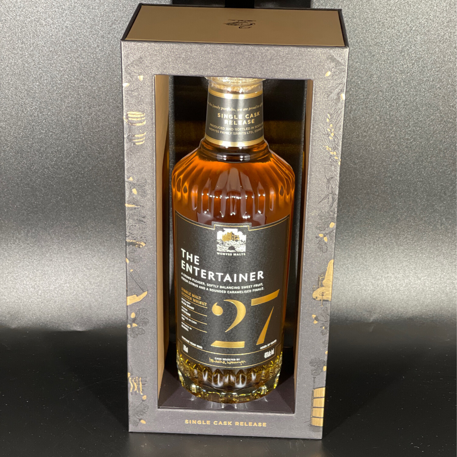 Glen Grant 1995 - 27 Jahre - Singlecask - 46% - The Entertainer Wemyss Glen Grant 1995 - 27 Jahre - Singlecask - 46% - The Entertainer Wemyss