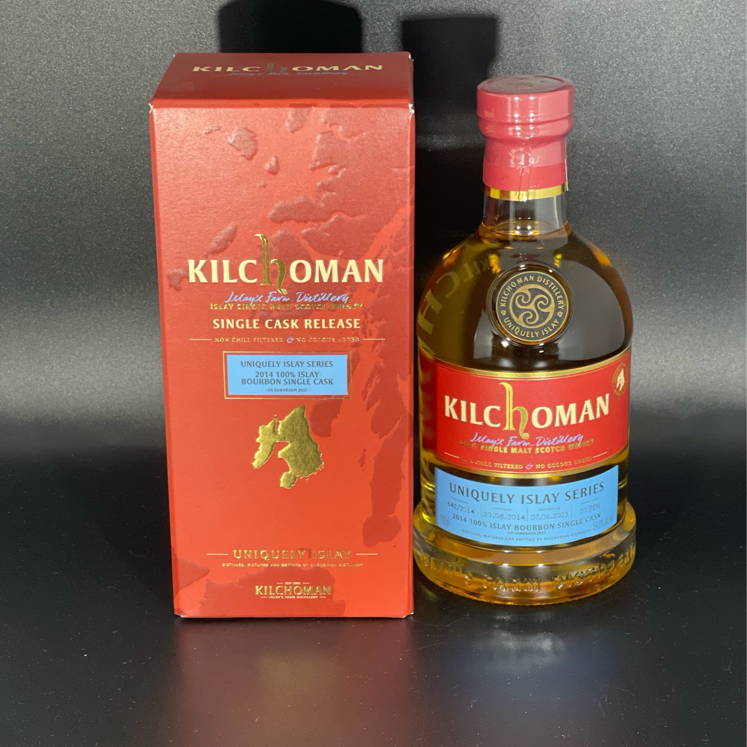 KILCHOMAN - Uniquely Islay Series - 2014 Bourbon Single Cask # 642/2014 - 54,8% KILCHOMAN - Uniquely Islay Series - 2014 Bourbon Single Cask # 642/2014 - 54,8%
