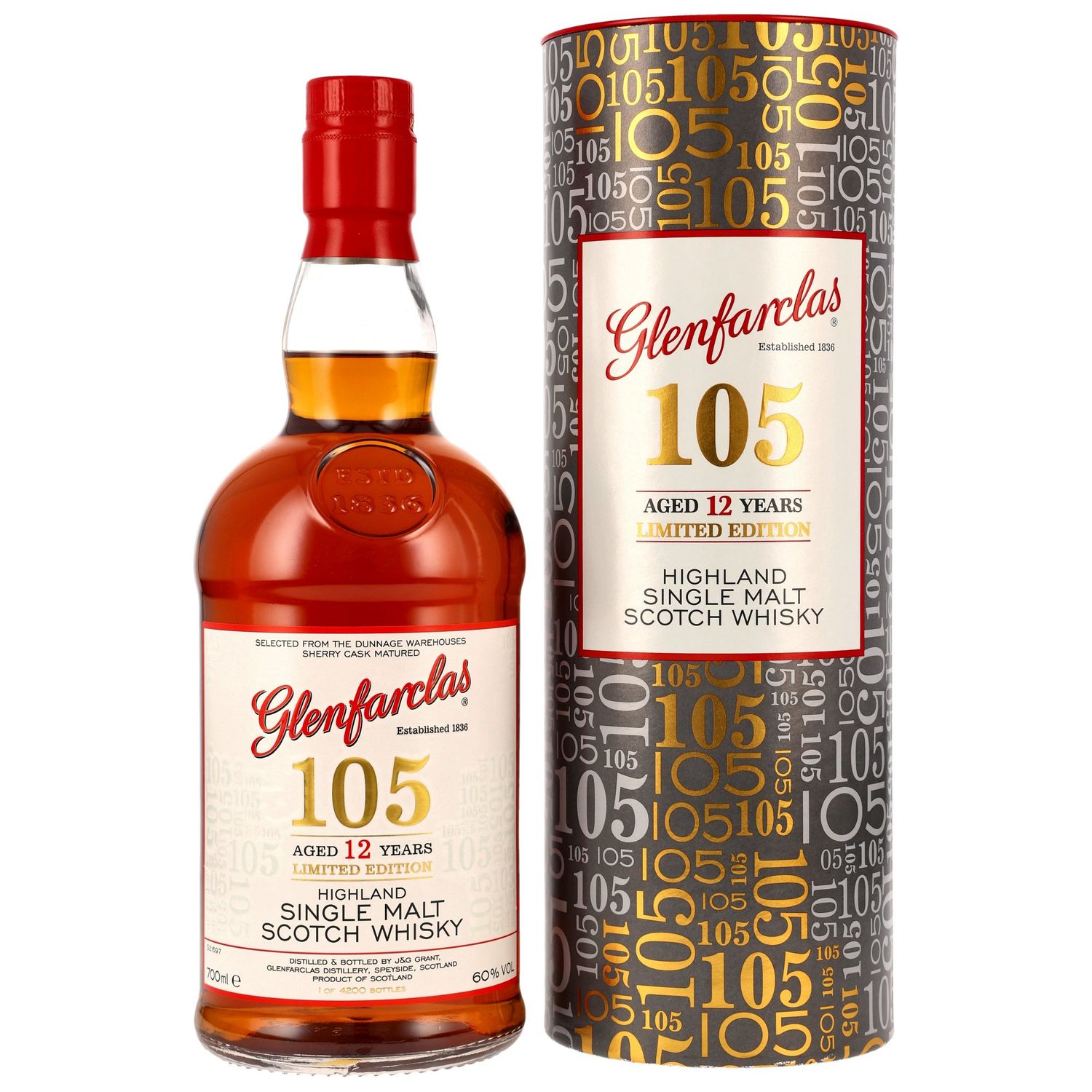 Glenfarclas 105 - 12 Jahre Limited Edition - Sherry Cask - 60% Glenfarclas 105 - 12 Jahre Limited Edition - Sherry Cask - 60%