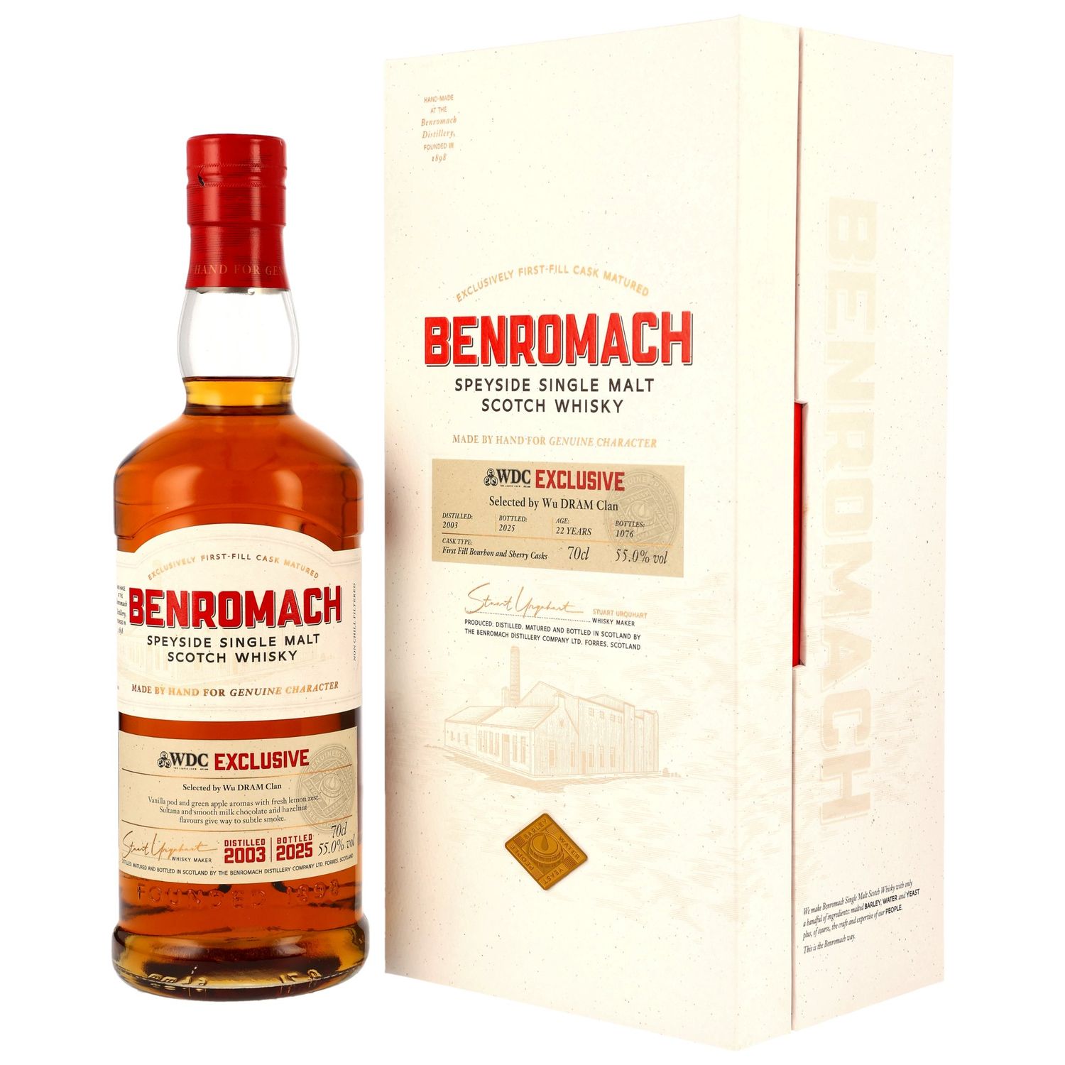Benromach - 2003/2025 - 22 Jahre - 1st Fill Bourbon & Sherry Casks - Kirsch / WuDram - 55% Benromach - 2003/2025 - 22 Jahre - 1st Fill Bourbon & Sherry Casks - Kirsch / WuDram - 55%