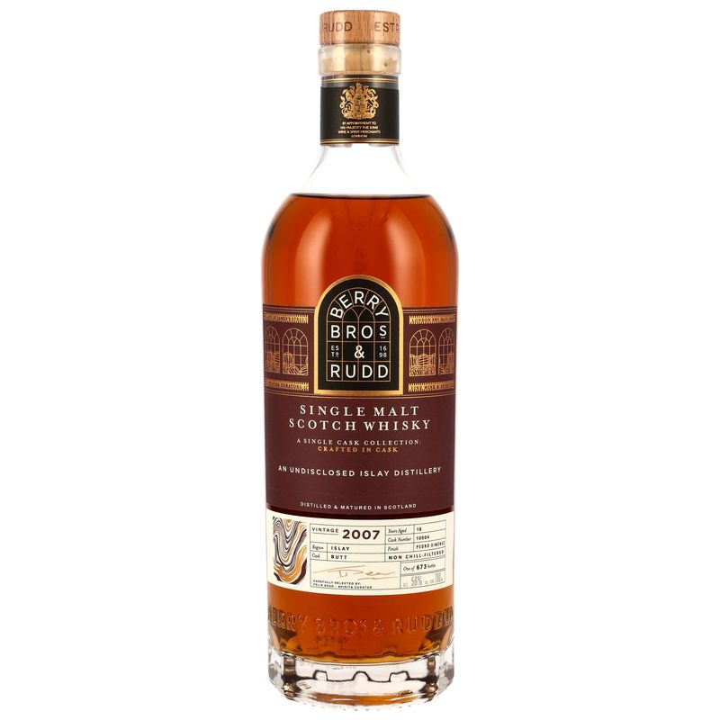 Single Islay Malt 2007/2025 - 18 y.o. - PX Sherry Cask Finish #10004 (Berry Bros & Rudd) - 56%