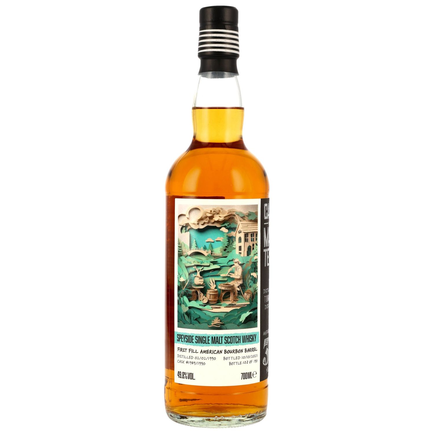 Tormore - 1990/2023 - 33 Jahre - 1st Fill American Bourbon Barrel #1989/1990 - 49,8% - Cask Masters - Brave New Spirits