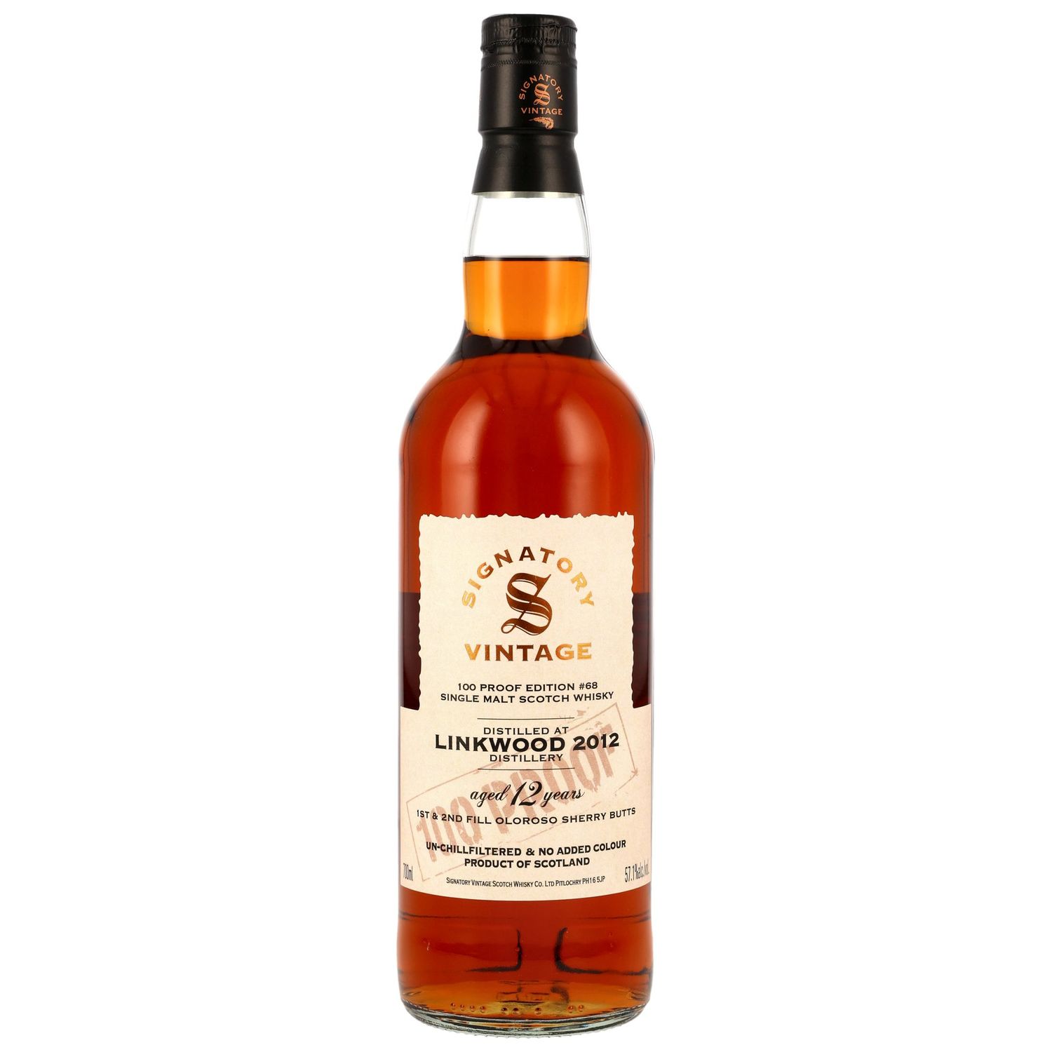 Linkwood - 12 Jahre 2012/2025 - Signatory 100% Proof - 57,1% - #68 - 1&2 Fill Oloroso