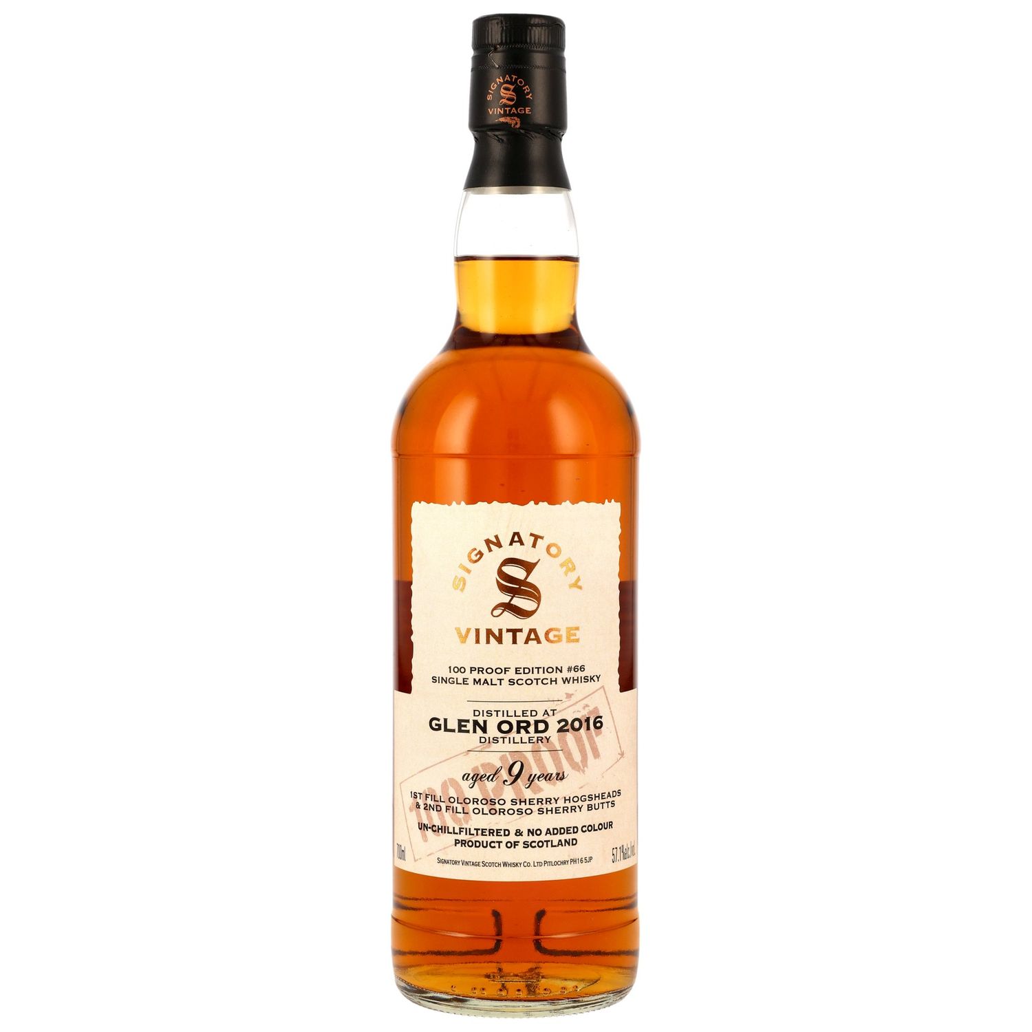 Glen Ord - 9 Jahre - 2016/2025 - 1. Fill Oloroso, 2 Fill Sherry Butts  - 57,1%