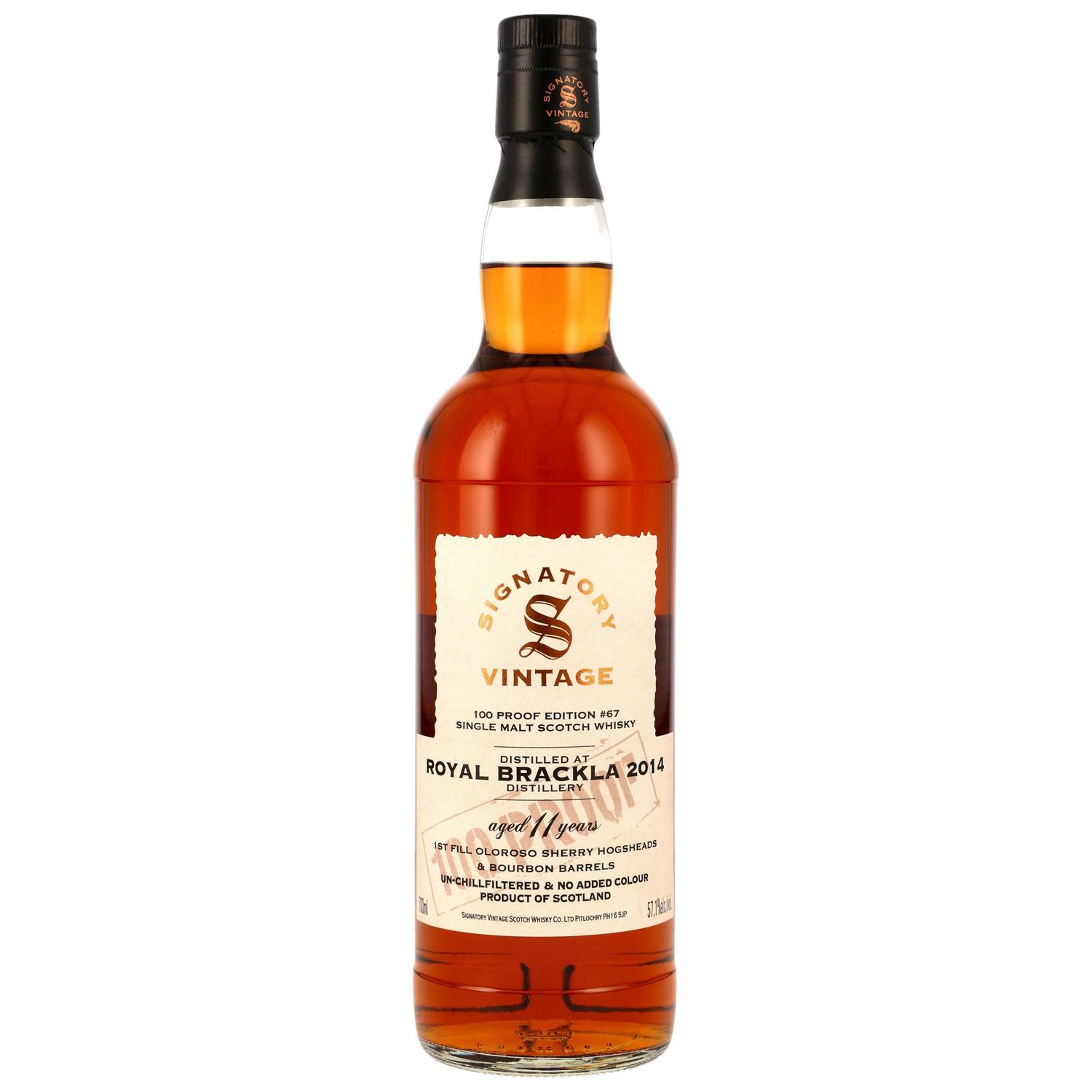 Royal Brackla - 2014/2025 - 11 Jahre - 1. Fill Oloroso & Bourbon Barrels #67 - 57,1%