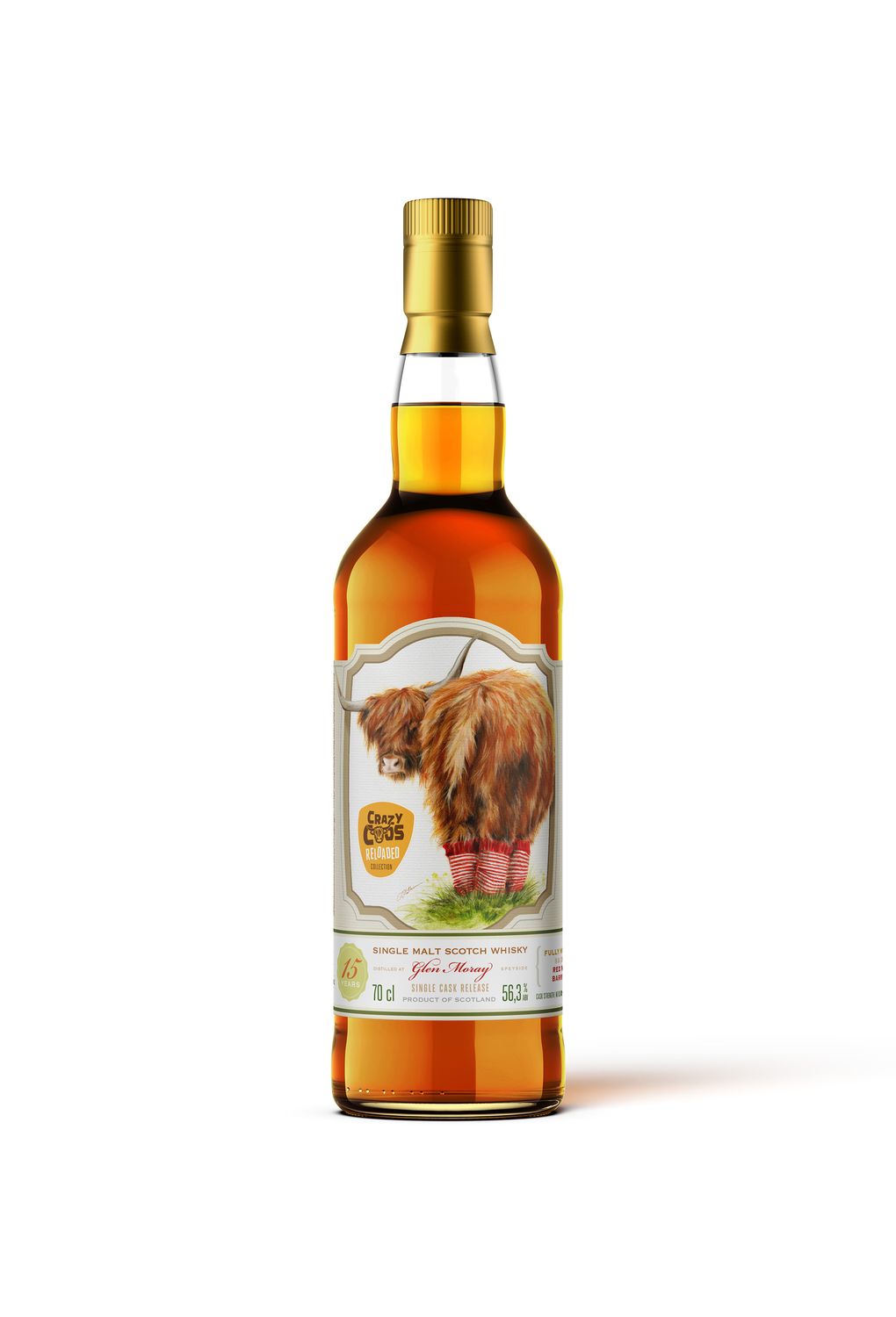 Glen Moray - 2010/2025  - Red Wine # 146 - 56,3% - Crazy Cow Caskhound