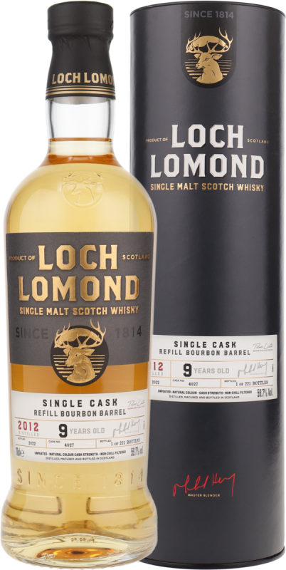 Loch Lomond - 2012 - 9Jahre - 59,7% - Ref. Bourbon Barrel # 4027