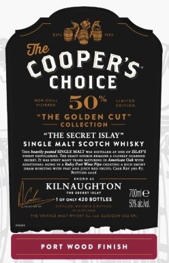 Kilnaughton - Islay - 50% - Port Wood Finish - Cooper´s Choice