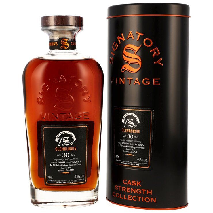 Glenburgie - 1995/2025 - 30 Jahre - Symington´s Choice - 1. Fill PX # 203 - 48,5%