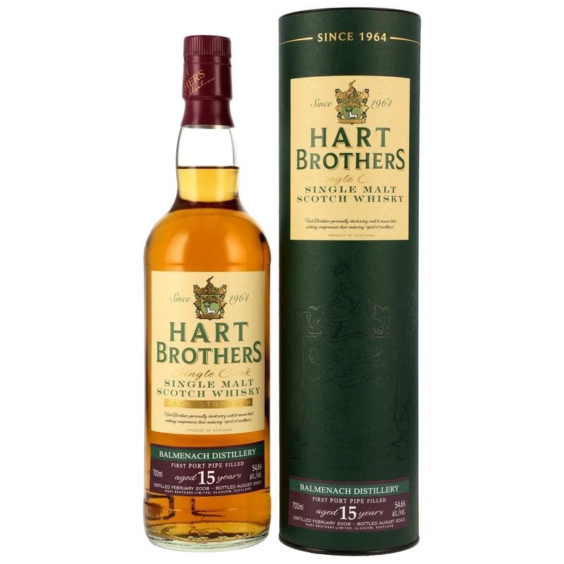 Balmenach 2008/2023 - 15 Jahre - 1st Fill Port Pipe - Hart Brothers - 54,6%