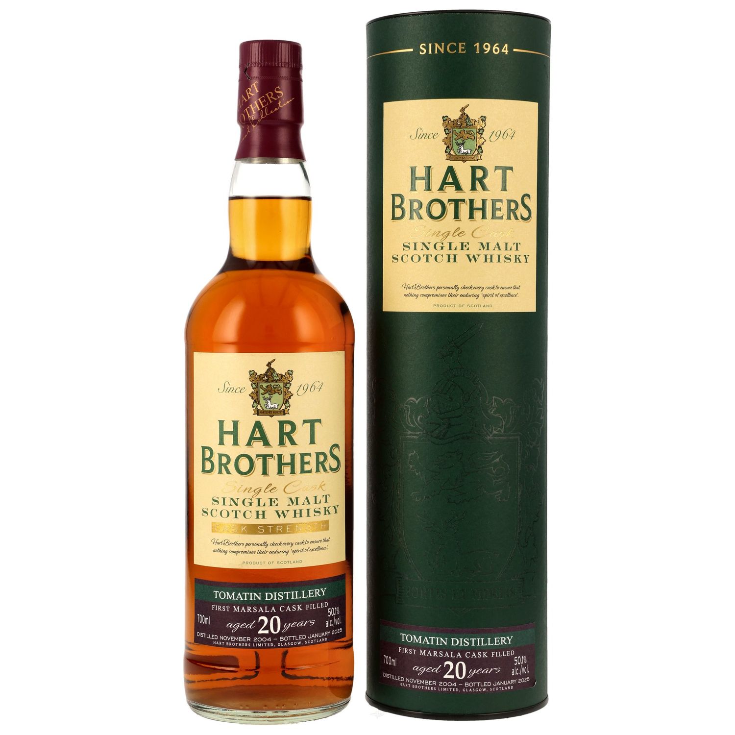 Tomatin - 2004/2025 - 20 Jahre - 50,1% - 1st Fill Marsala Cask - Hart Brothers