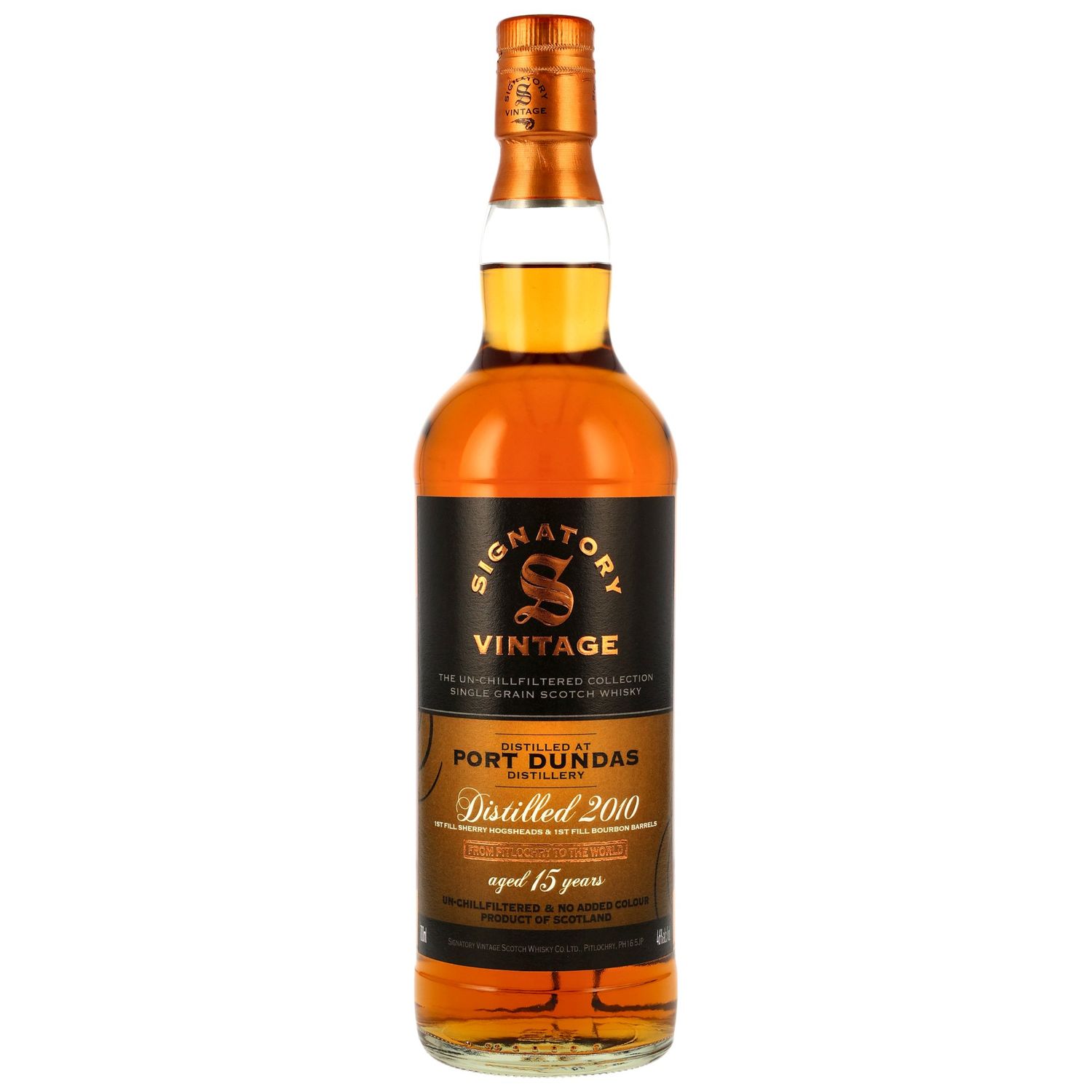 Port Dundas - 2010/2026 - 15 Jahre - Single Grain - 1st Fill Sherry & Bourbon Casks - Sig un-chill - 46%