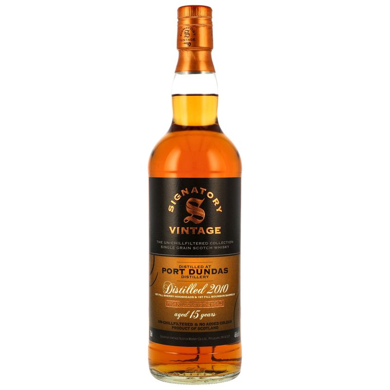 Port Dundas - 2010/2026 - 15 Jahre - Single Grain - 1st Fill Sherry & Bourbon Casks - Sig un-chill - 46%