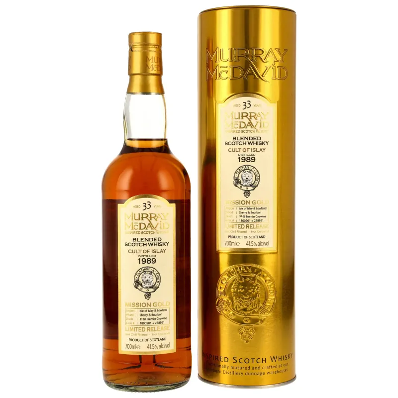 Cult of Islay 1989 - 33 Jahre - 1st Fill Premier Cru Wine Finish #1800901+238951 - Murray McDavid - 41,5%