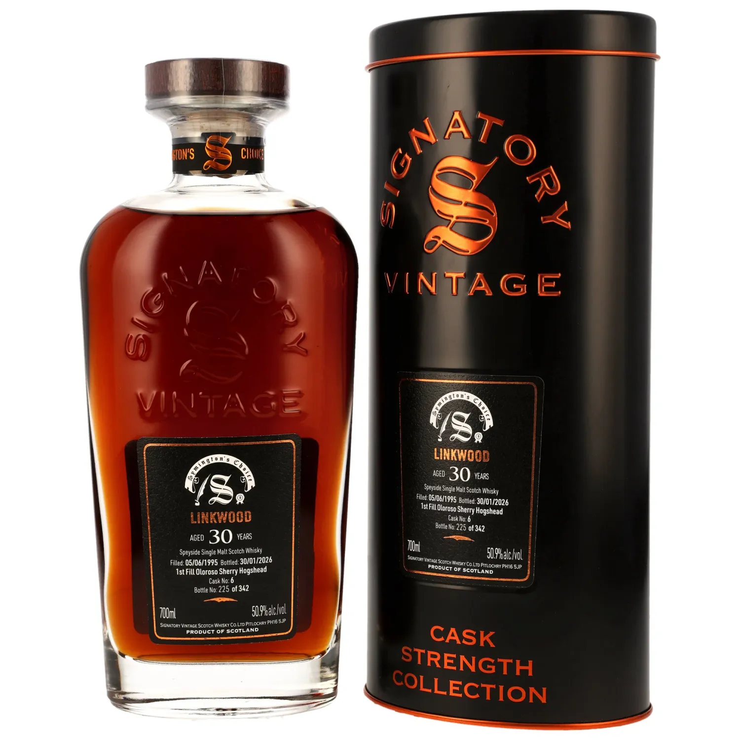Linkwood - 30 Jahre 1995/2026 - SV Symington´s Choice - 1. Fill Oloroso #6 - 50,9%