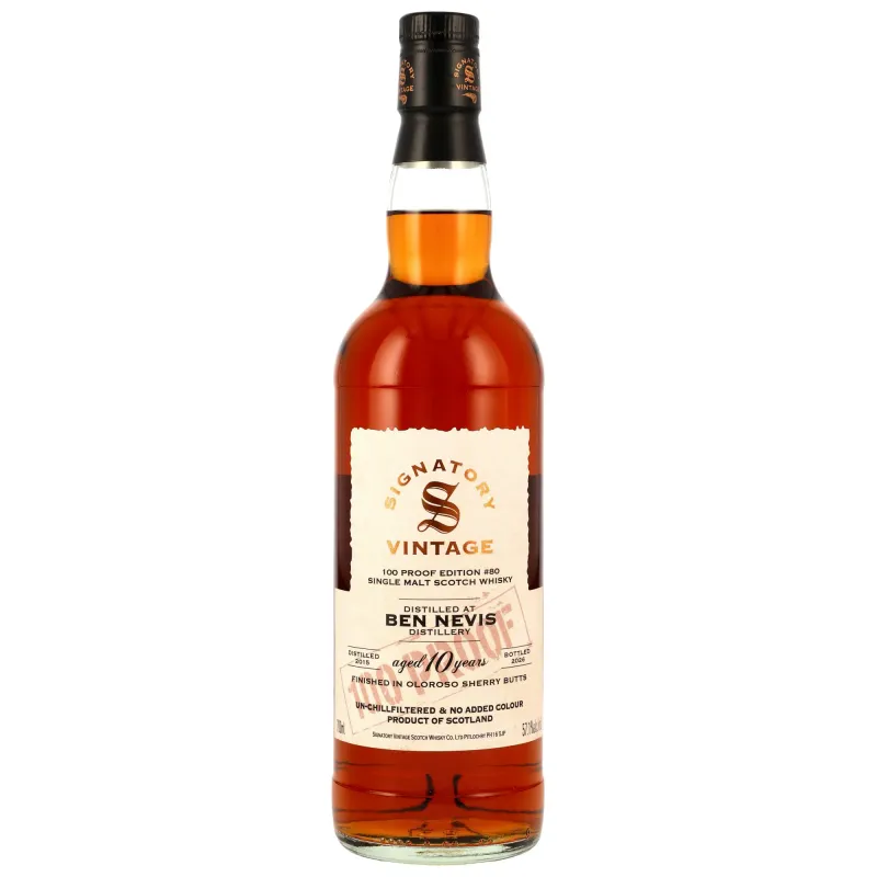Ben Nevis - 10 Jahre - 2015/2026 - SV 100% Proof #80 - 57,1% - 1. Oloroso finish Ben Nevis - 10 Jahre - 2015/2026 - SV 100% Proof #80 - 57,1% - 1. Oloroso finish